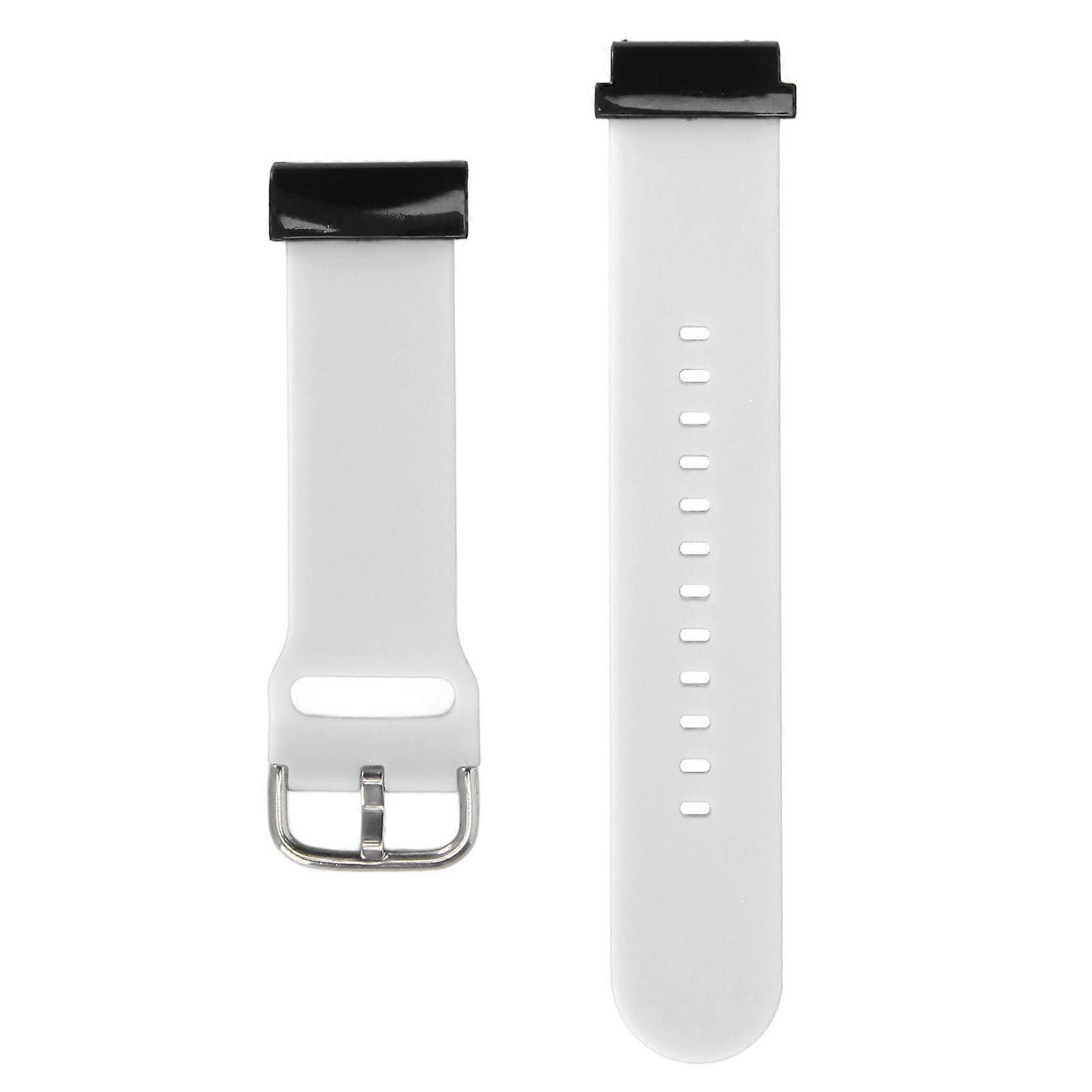 26mm Silicone Watch Strap Flexible Adjusted Replacement Wristband Strap for Fenix 7X 6X 5X