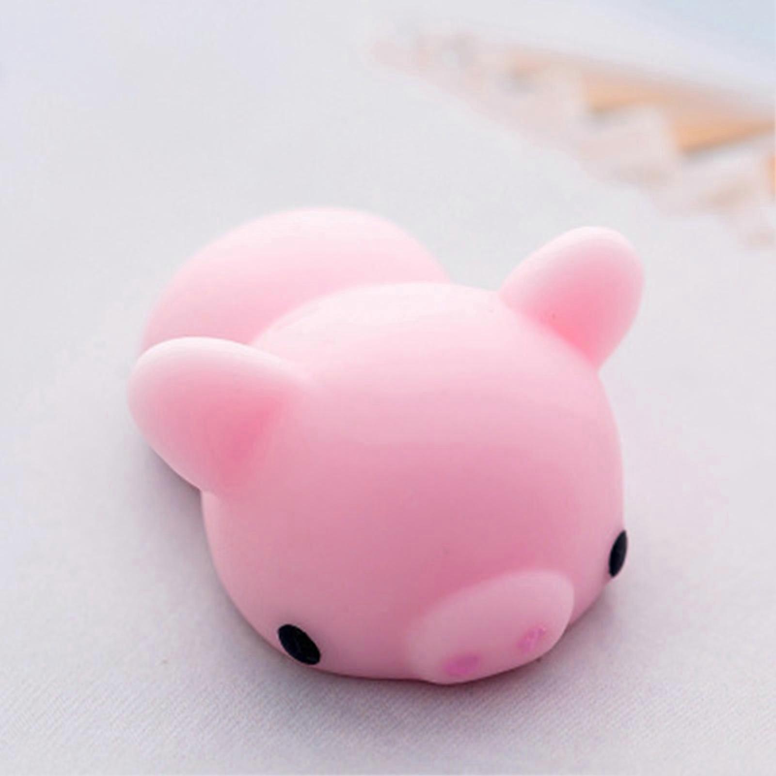 Stress Relief Squishy Toy - Soft PVC Animal Decompression Pig for Office & Home