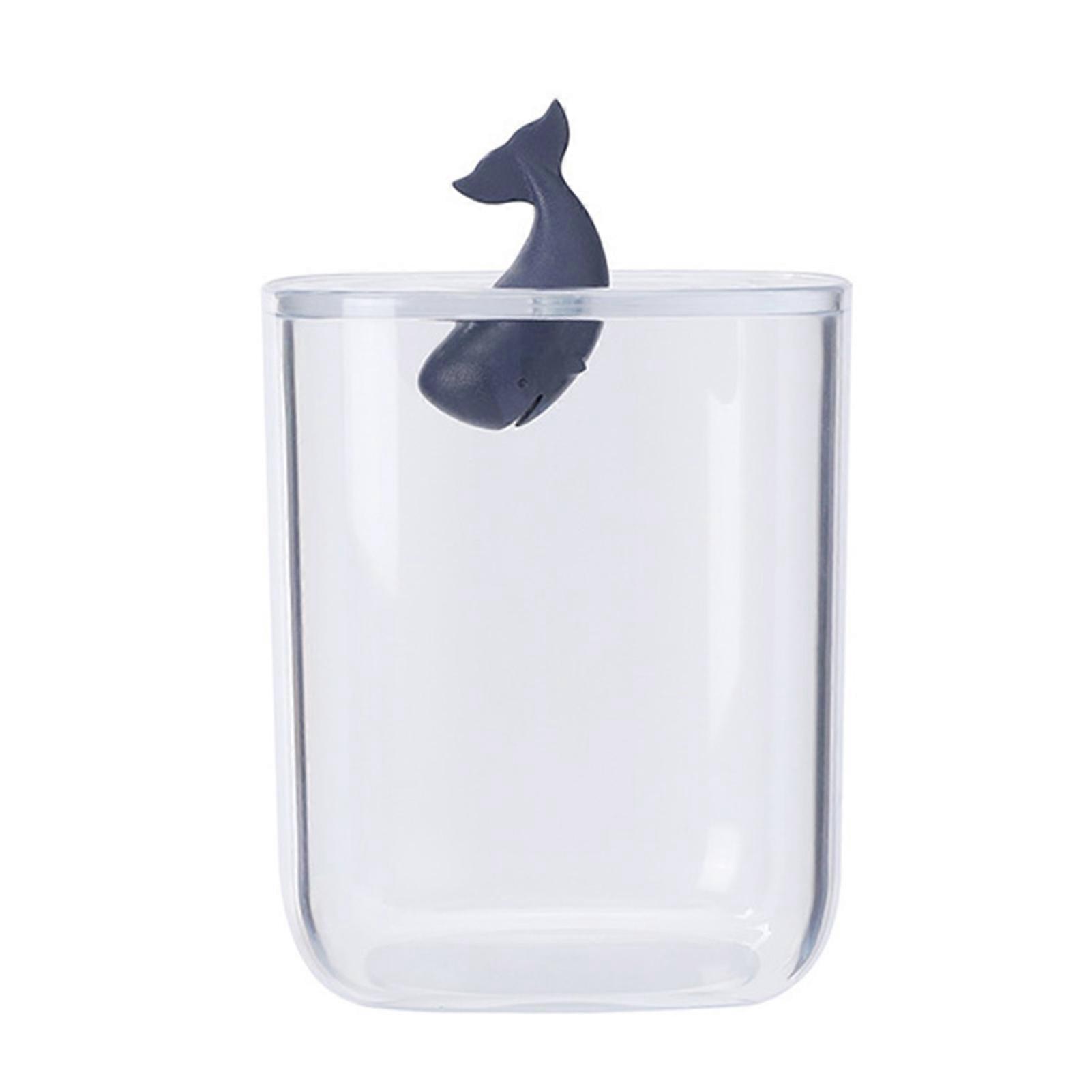 Bathroom Containers Multifunction Transparent Cotton Swabs Storage Canister with Lid for Home