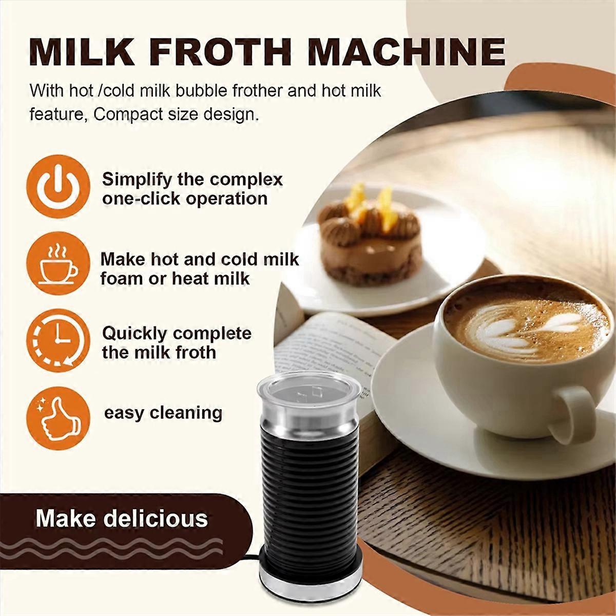 自動ホット&コールドミルク泡立て器ホームカプチーノコーヒーマシンマッチングコーヒーフラワーエレクトリックM