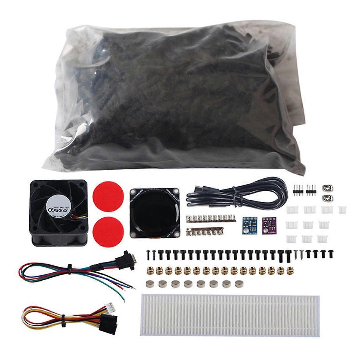 For Mini Air Purifier Activated Carbon Air Filtration Scrubber with LCD Screen for Real-Time Monito