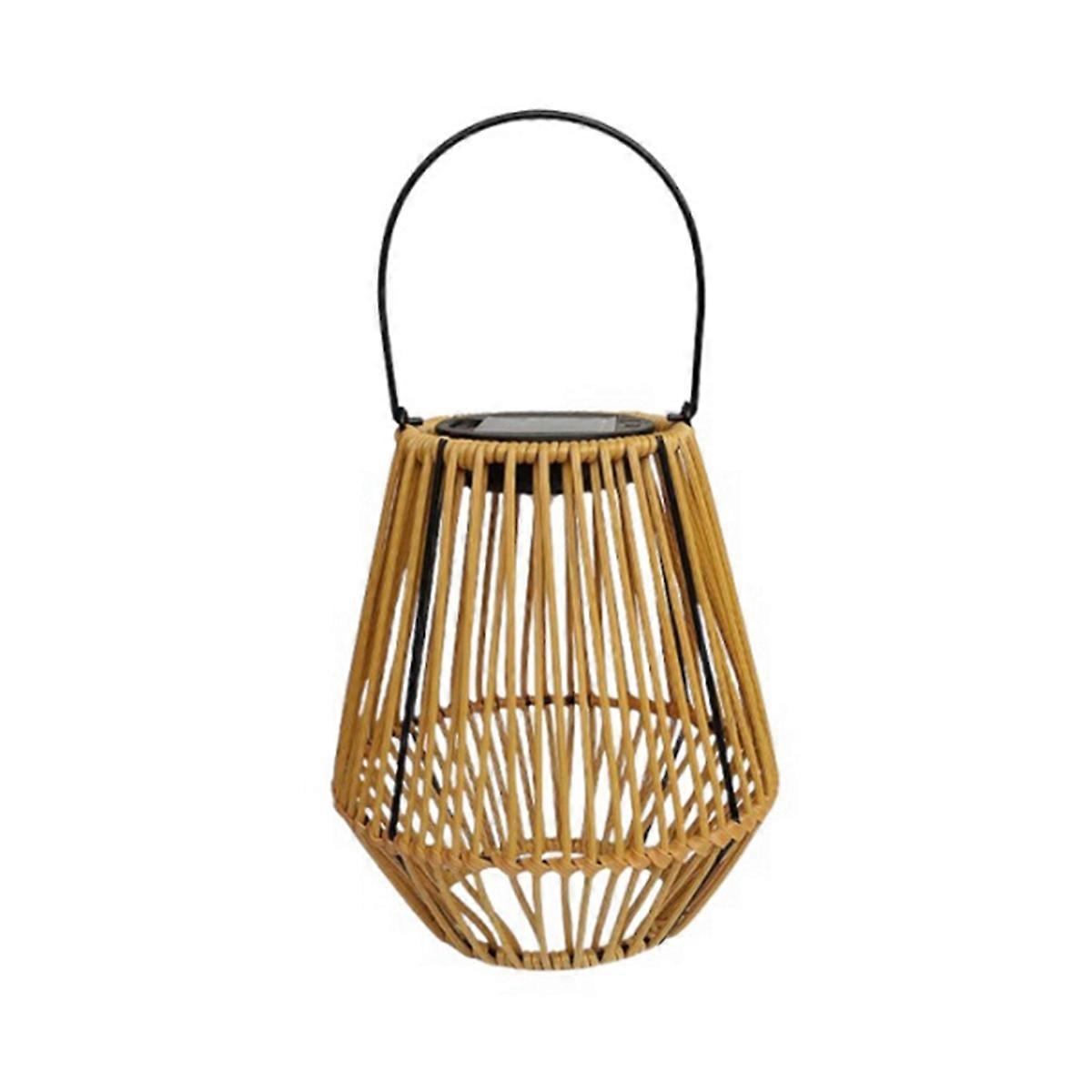 Solarne lampy ogrodowe z rattanu na zewnątrz kemping ogrodowe led garden lights