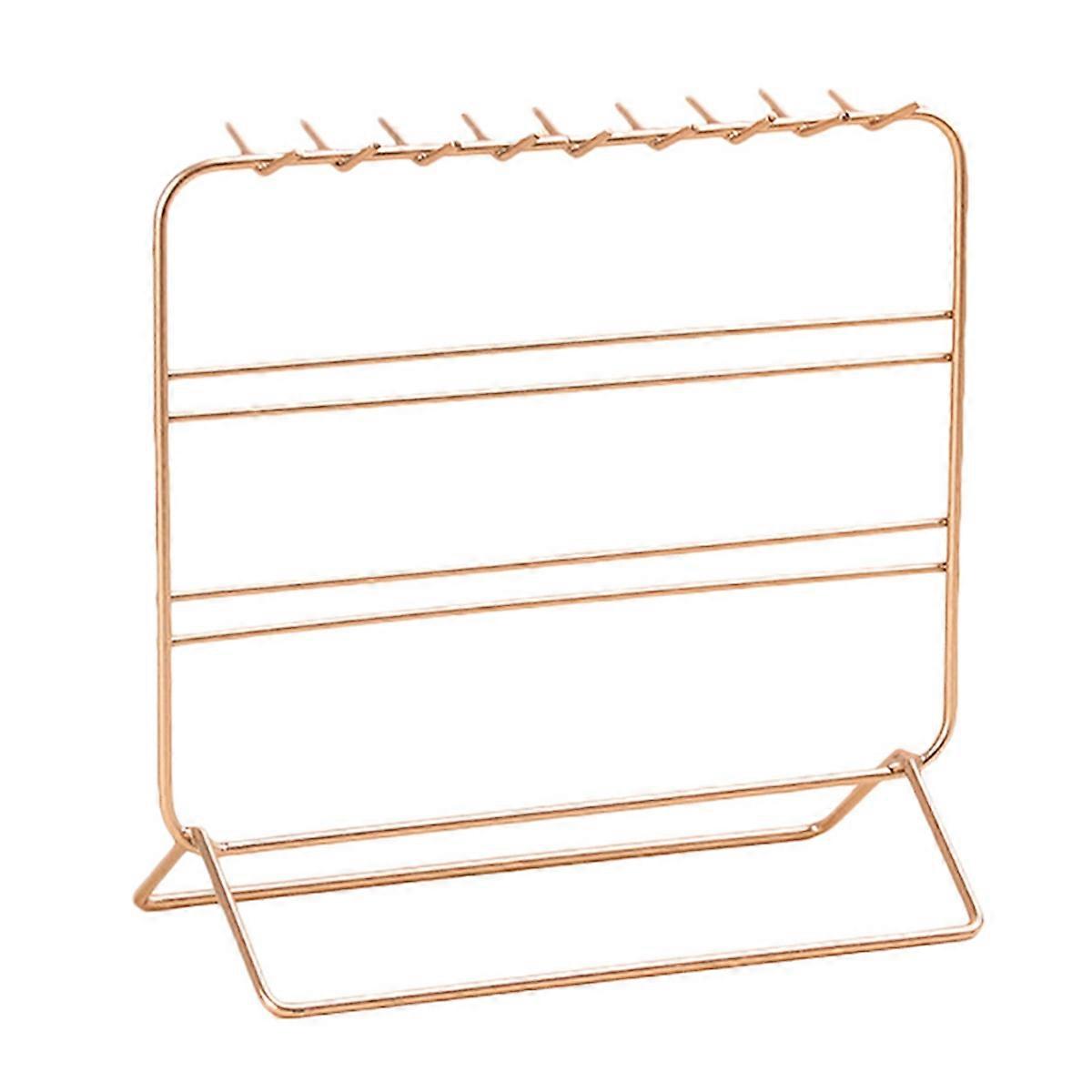 حامل حامل المجوهرات الأقراط وقلادة عرض موقف