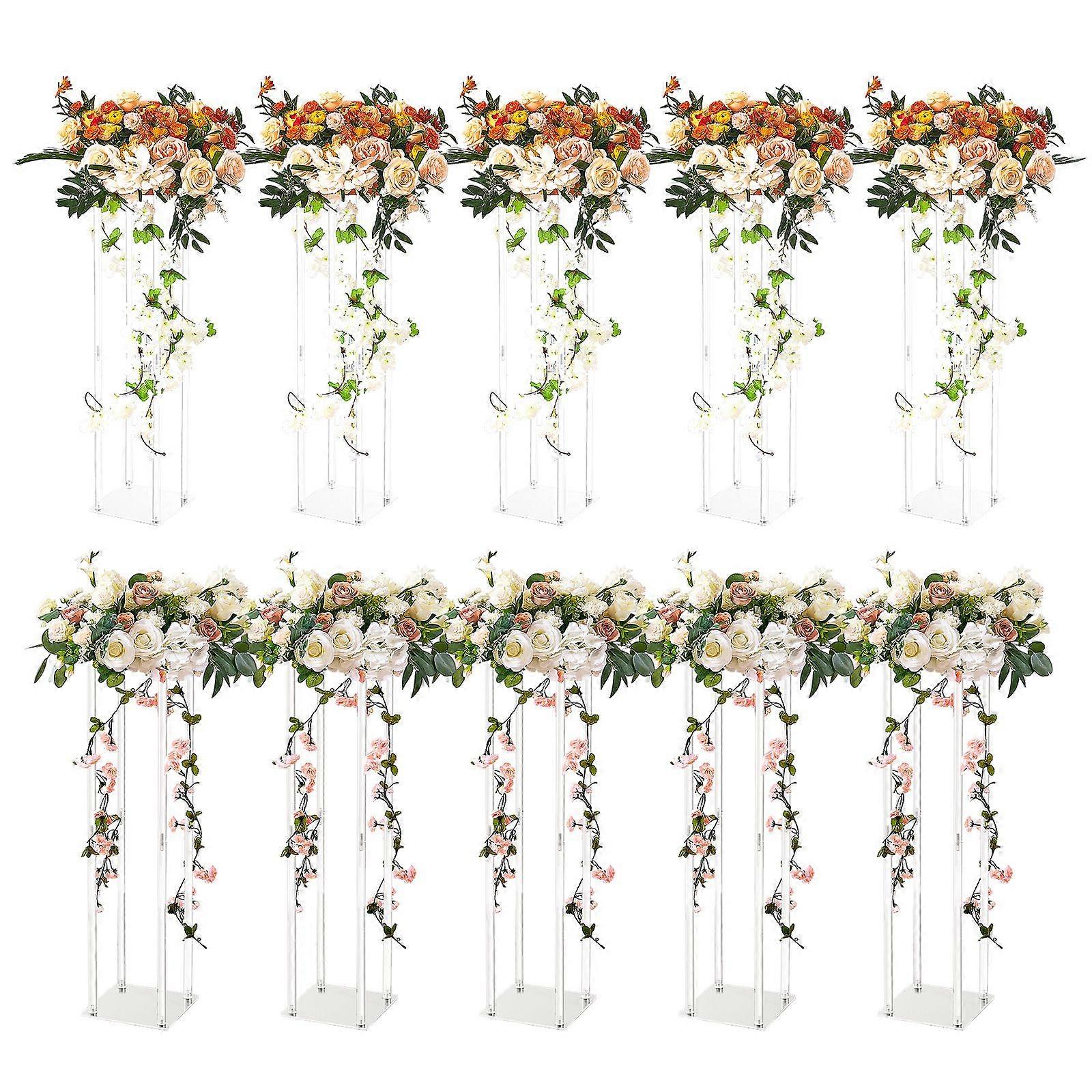 10PCS 23.6inch υψηλή στάση λουλουδιών γάμου, για τη δεξίωση εκδηλώσεων τ-σκηνής, σπίτι διακόσμησης πάρτι