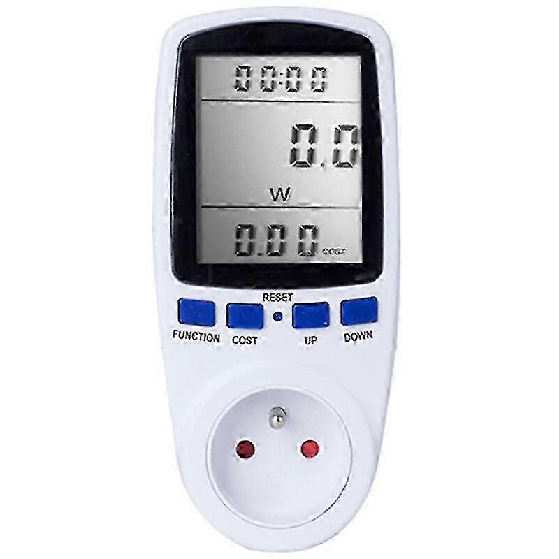 Msbd Digital Lcd Energy Meter Wattmeter Monitoring Device Wattage Electricity Kwh Power Measurement Analyzer Fr (hy)