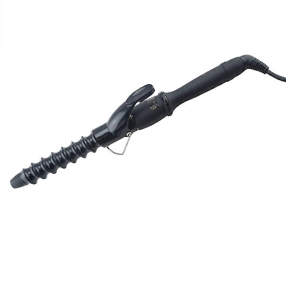 25mm spiral hair curl iron curling wand ceramic wave curling ironing iron for short and long hair curl iron lcd screen curl tongs