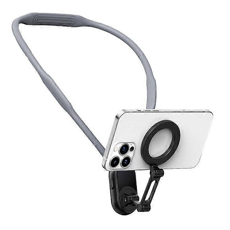 Magnetic Neck Phone Holder Multi-Functional Stand Sports Camera Support Adjustable Viewing Angles