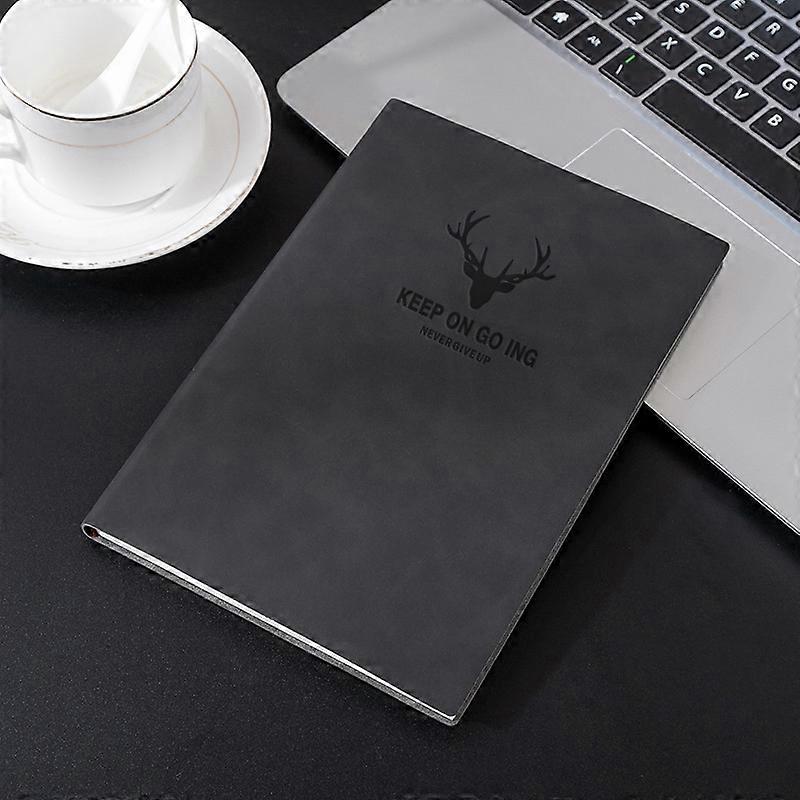 A5 Business Leather Notebook Conference Office Notepad Student Notebook 200 Pages x 1