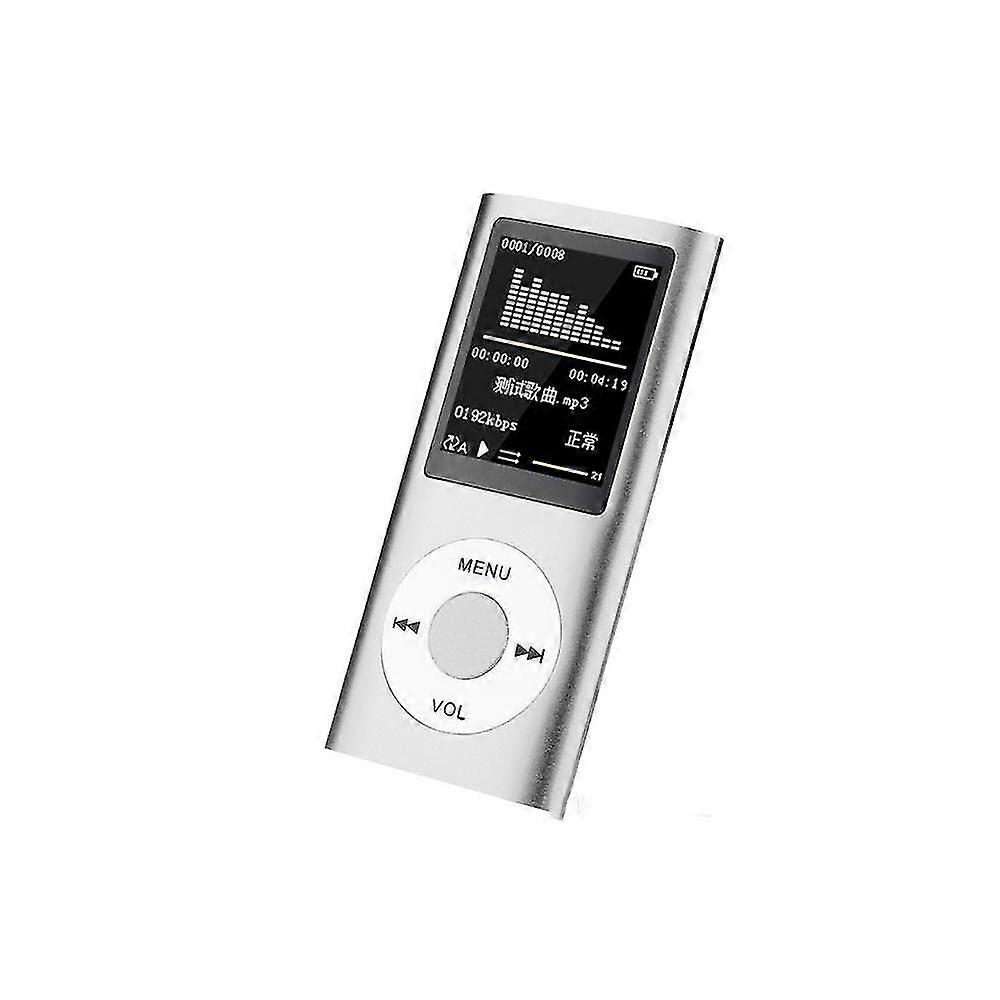 4th Generation Classic MP4 Player with 1.8GHz High-Definition Video MP4 MP3 Student E-Book Walkman MP3 16GB Silver Edition