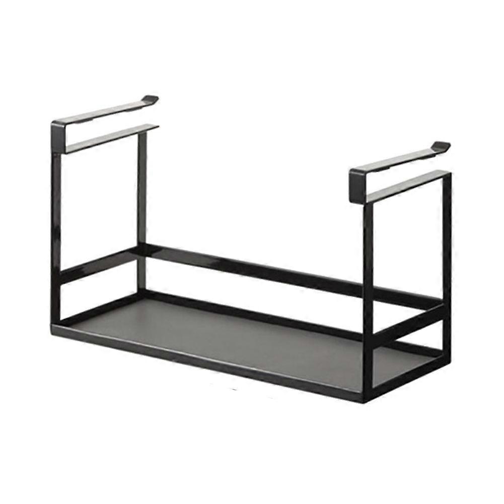 Under-Shelf Spice Cabinet Hanger Shelf Seasoning Bottle Holder Black