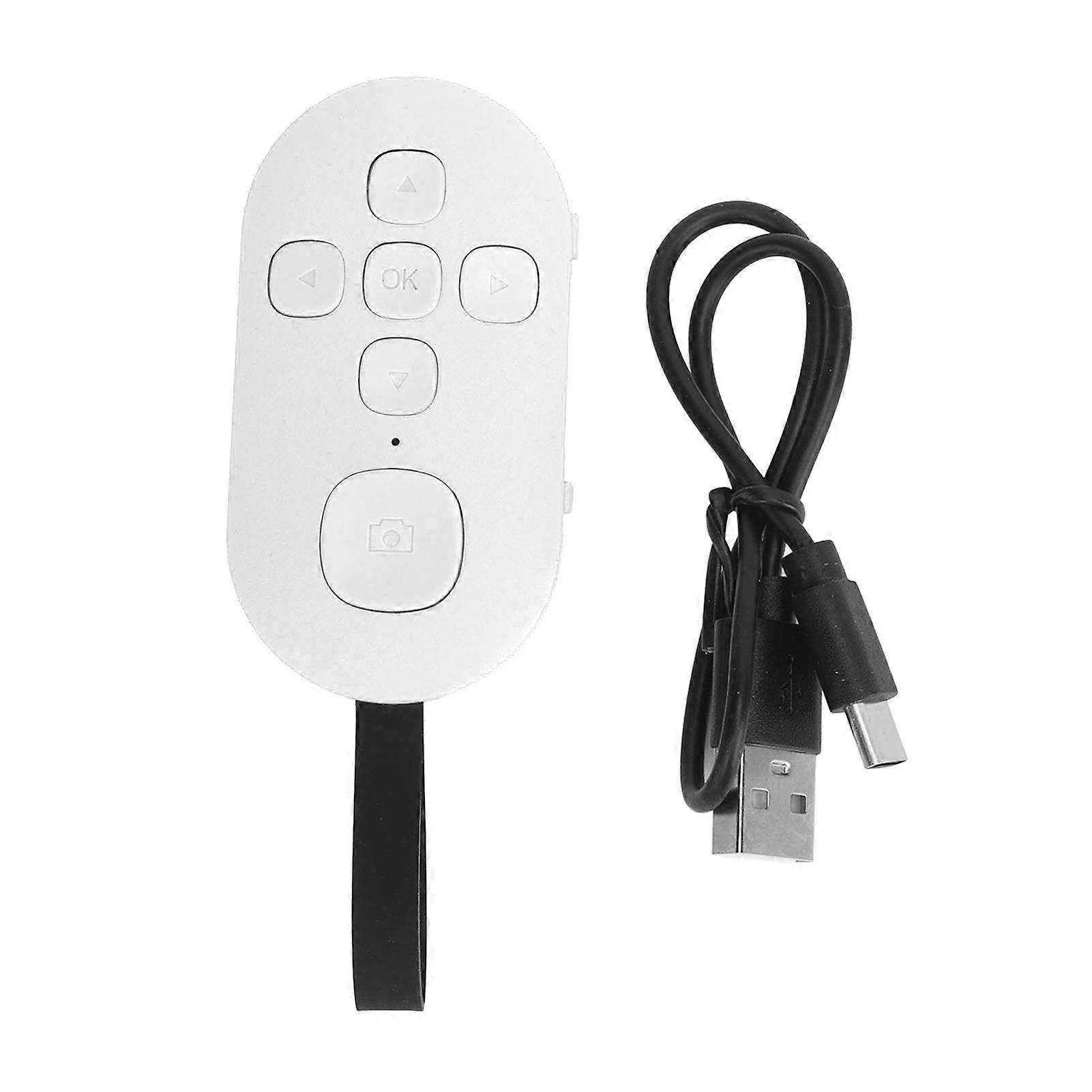 Bluetooth Control Phone Page Turner Rechargeable Remote Selfie Clicker Hands Free for Smartphone Tablets
