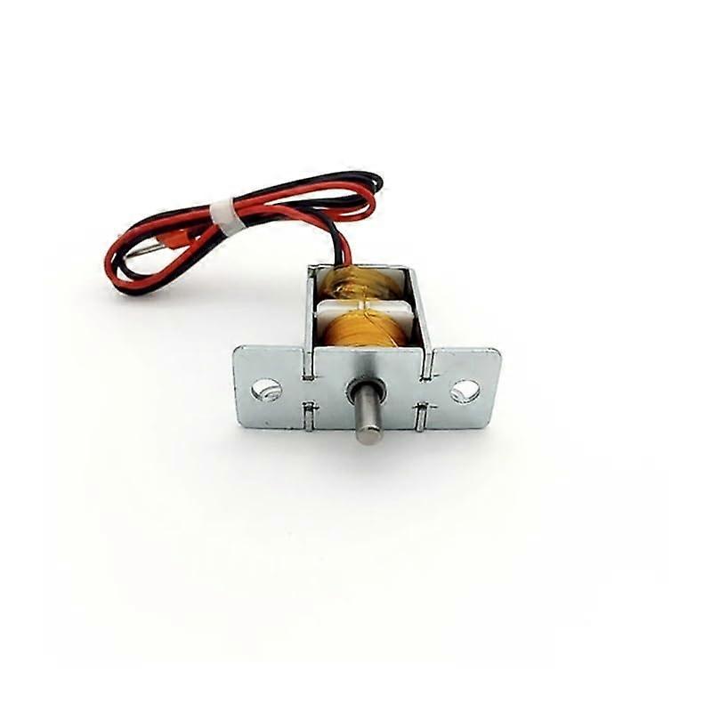 DC 12V Two-Way Solenoid Electromagnet with 6MM Stroke Push-Pull Action for Self-Maintaining Applications