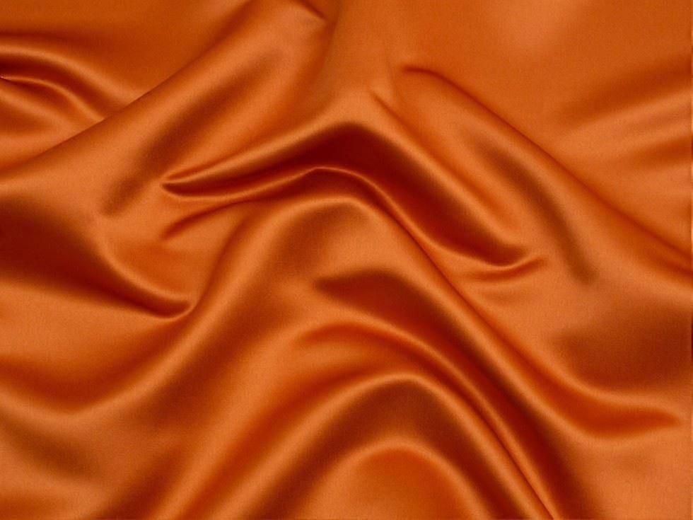 Minerva Classique Duchess Satin Fabric Burnt Orange - per metre PO
