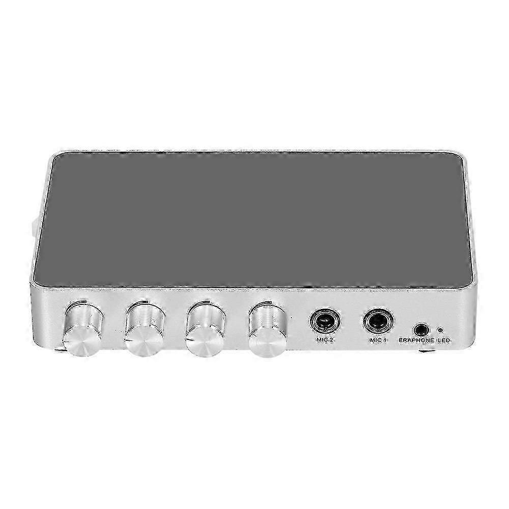 Karaoke Machine Karaoke Sound Mixer Portable Digital Stereo Audio Echo System 4K/2K HDMI Karaoke Amplifier with Dual Microphone