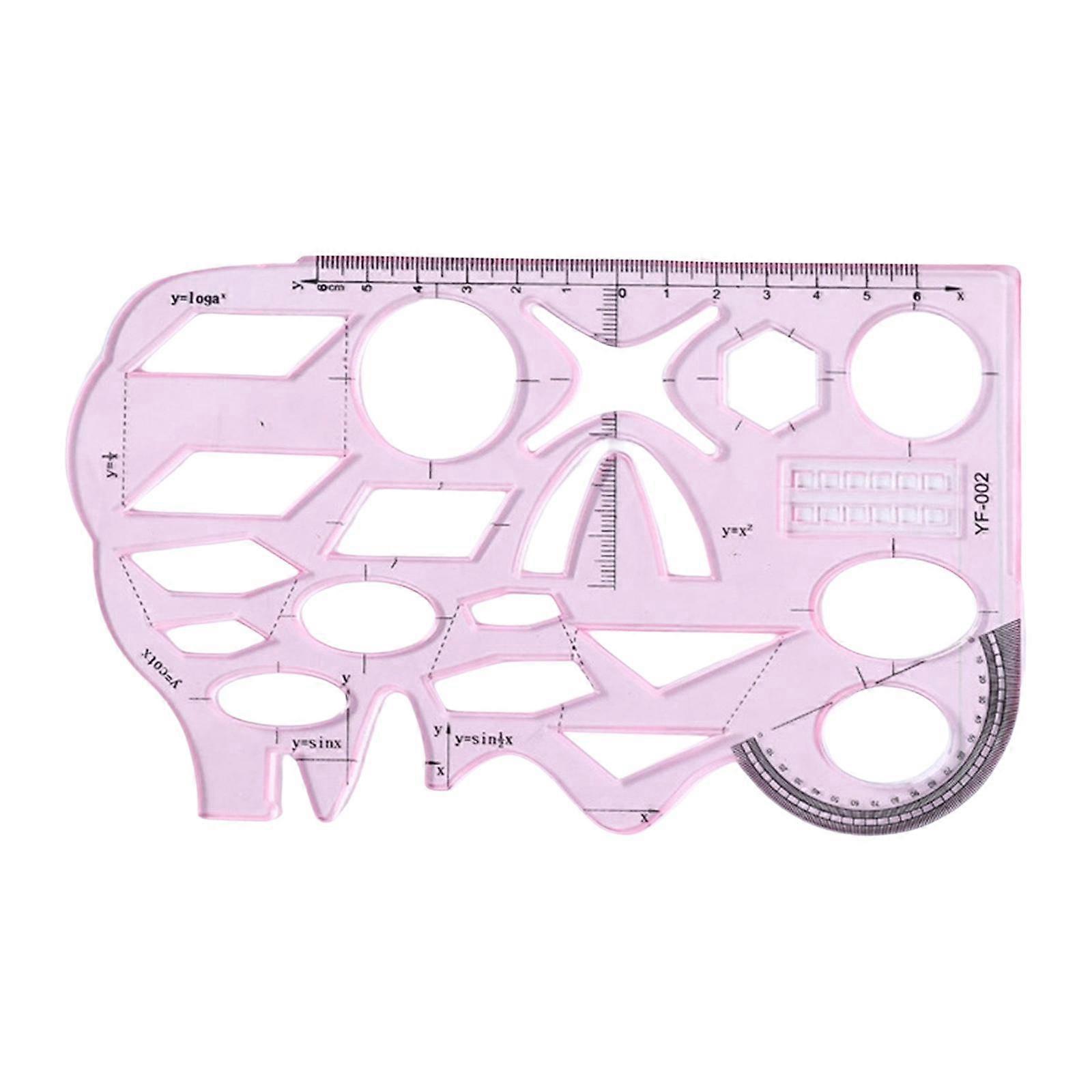 Multifunctional Geometric Ruler Drawing Template Draft Rulers for Drafting