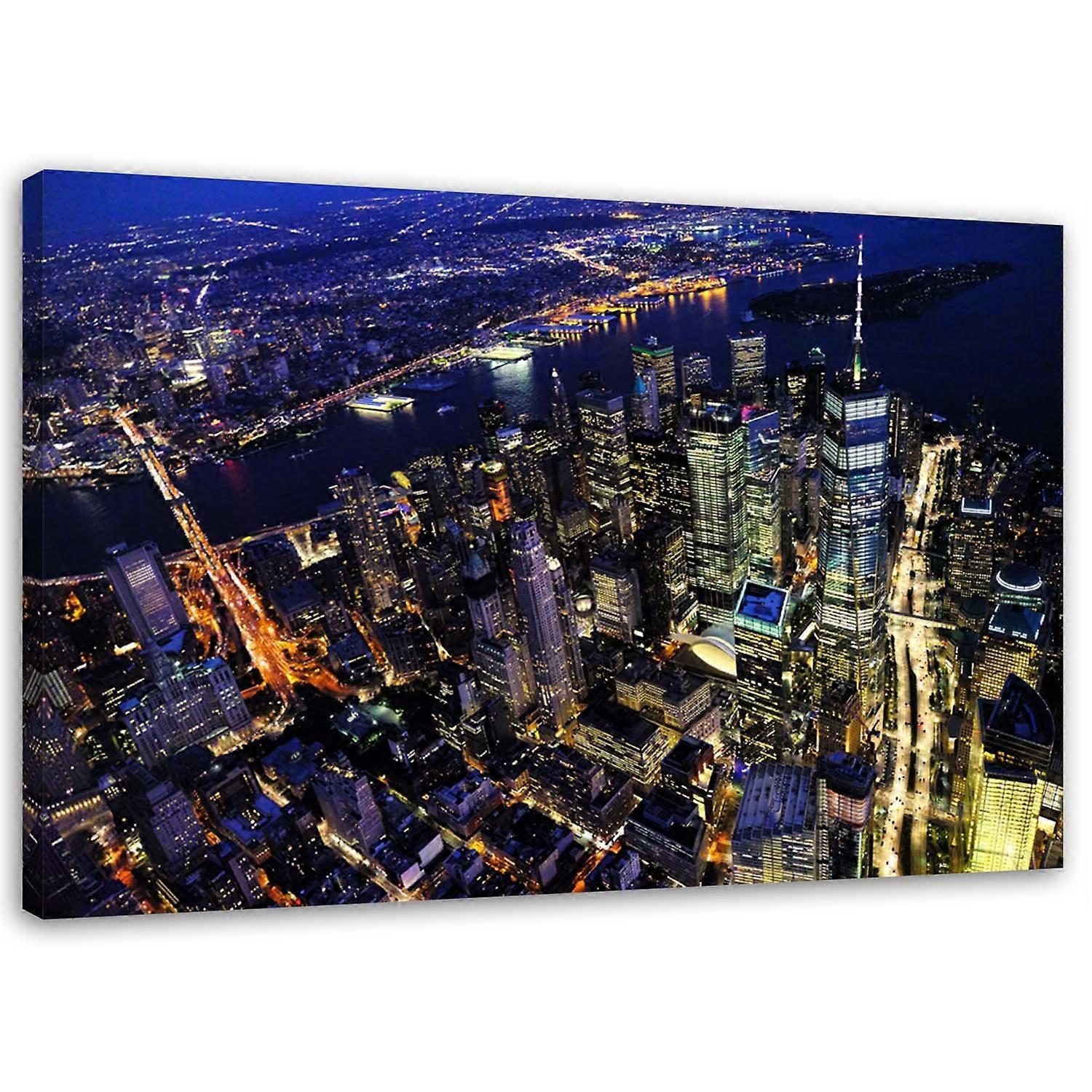 Lienzo, Noche de Nueva York - 60x40
