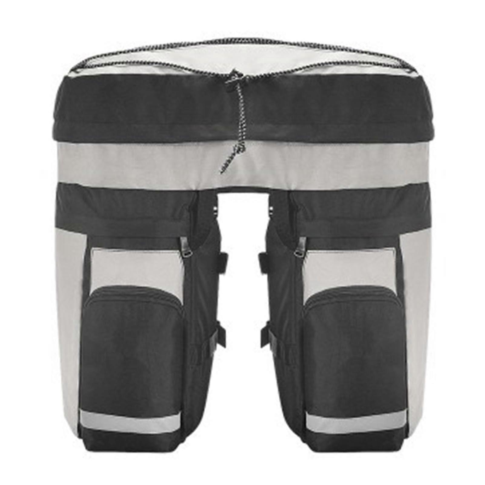 60L Bike Trunk Bag 3-in-1 Multifunctional Rear Seat Carrier