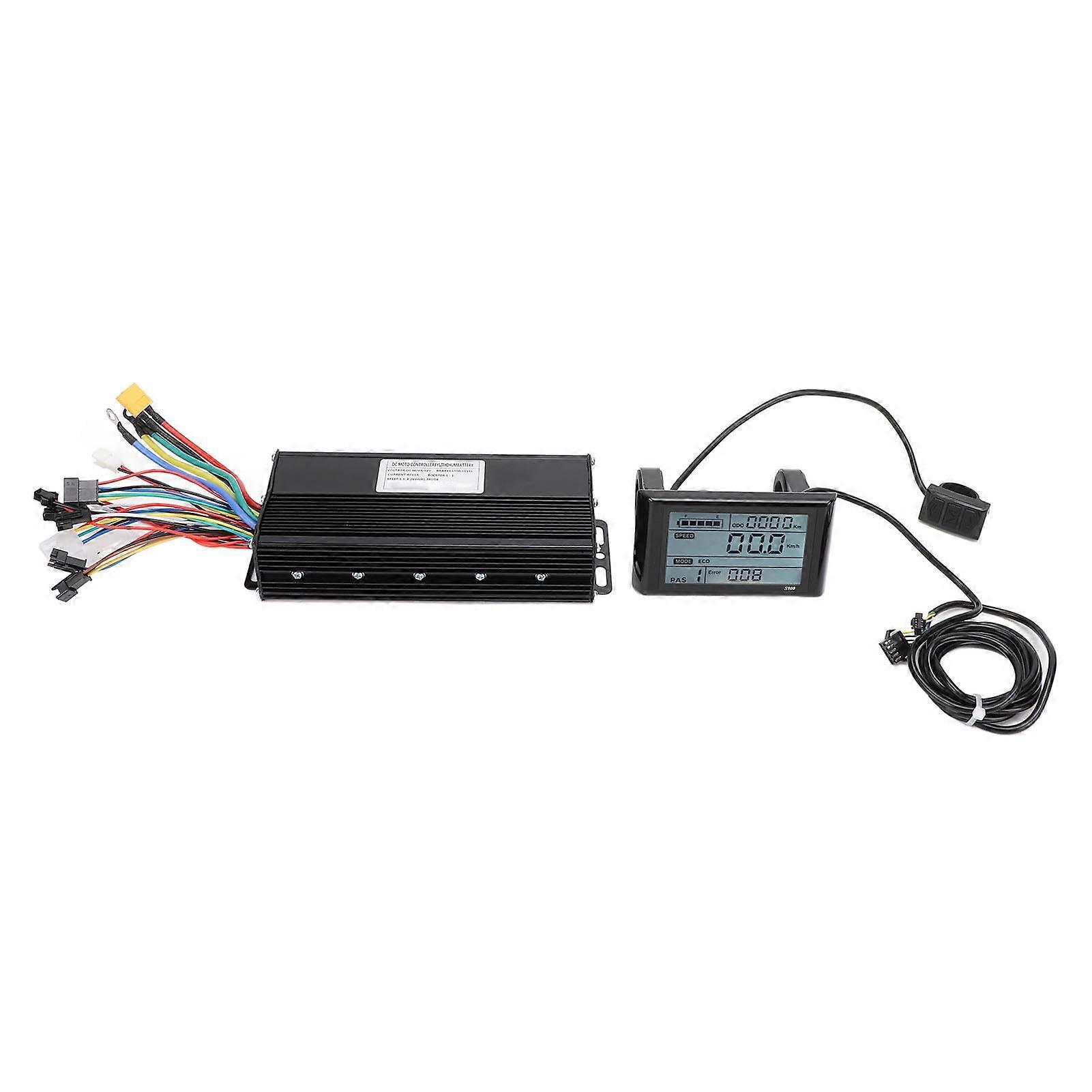 Electric Cycle Conversion Kit 36V 48V 52V 40A Sine Wave Brushless Controller and S900 LCD Display for Repair Replacement