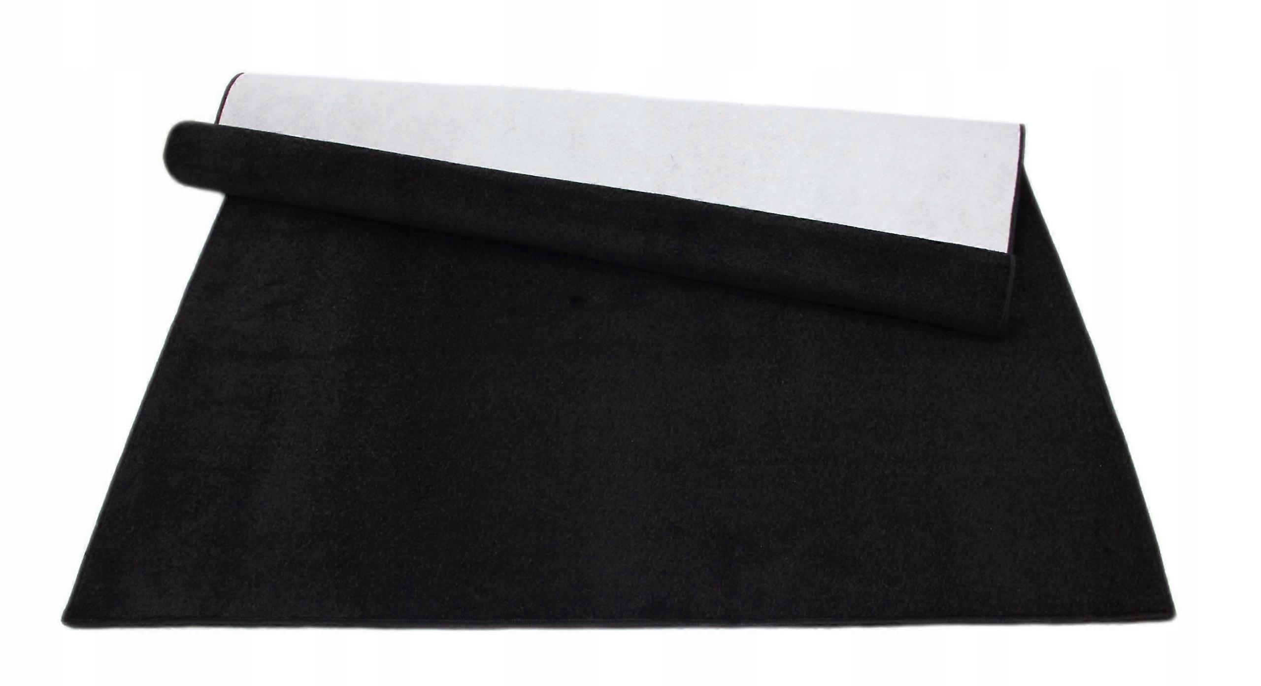 Carpet Black Single Color Customized For Living Room Diamond 100x150cm