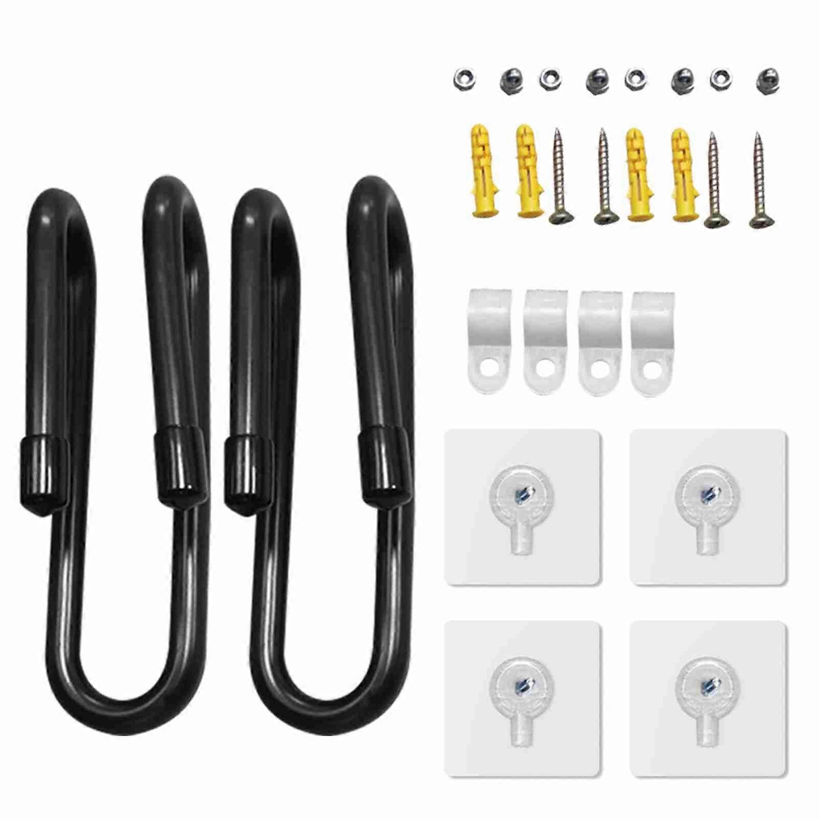 2pcs Skateboard Longboard Wall Hanger Storage Mount Rack Hanging Hook 8kg Load