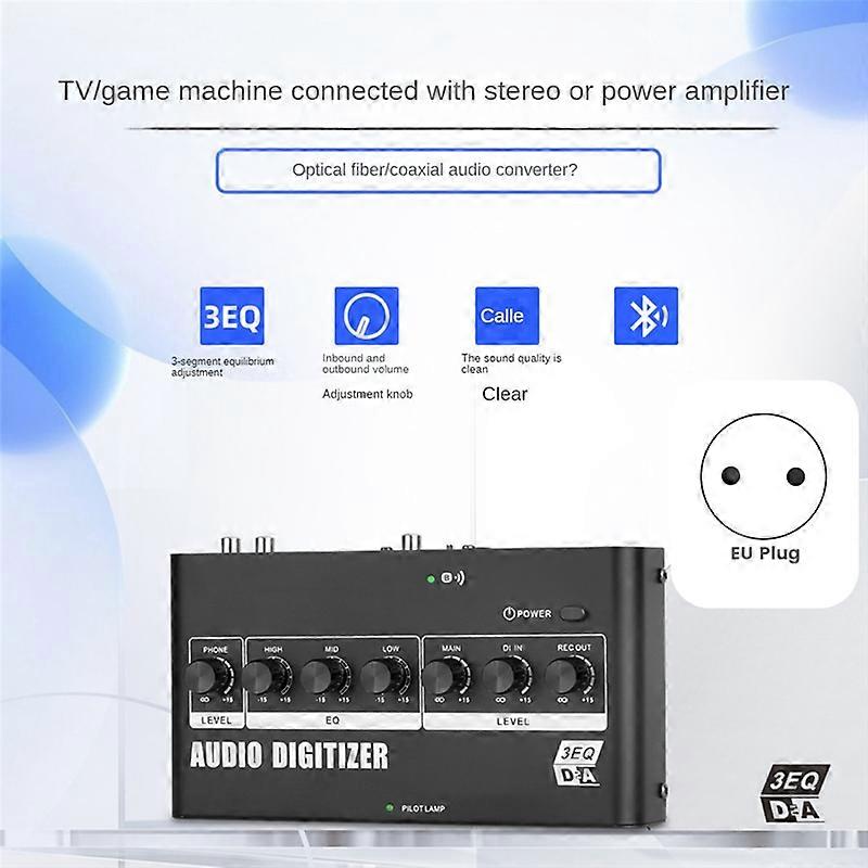 Network Live Tuning Digital Analog Audio Converter with EU Plug