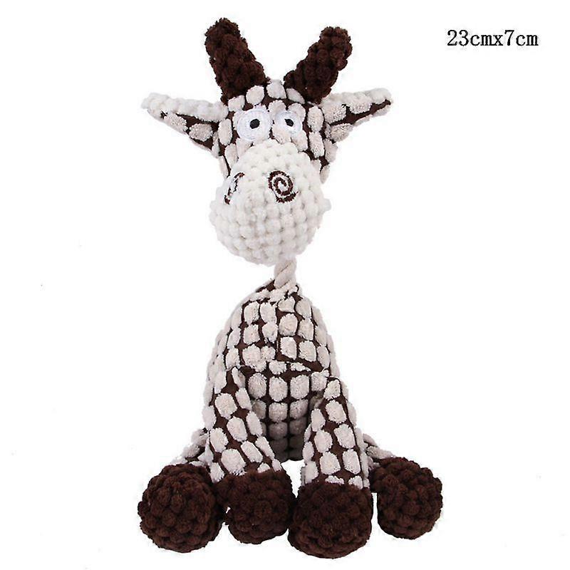 Fun Pet Toy Donkey Shape Corduroy Chew Toy For Dogs Puppy Squeaker Squeaky Plush Bone Molar Dog Toy Pet Training Dog Accessories