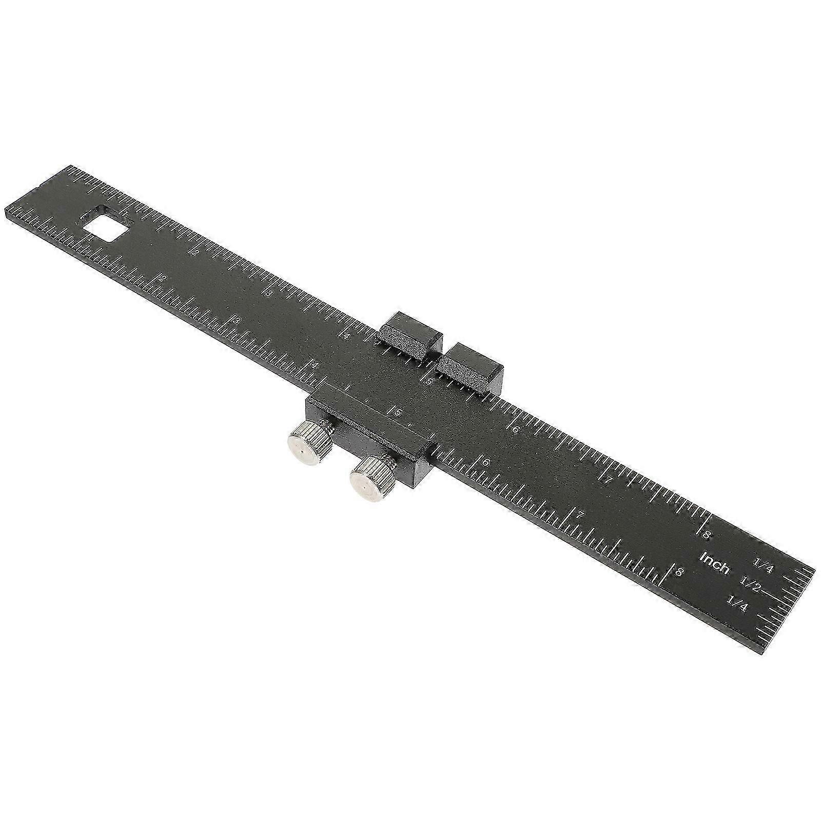 Woodworking Ruler Metal Measuring Ruler Construction Ruler Adjustable Sliding Ruler
