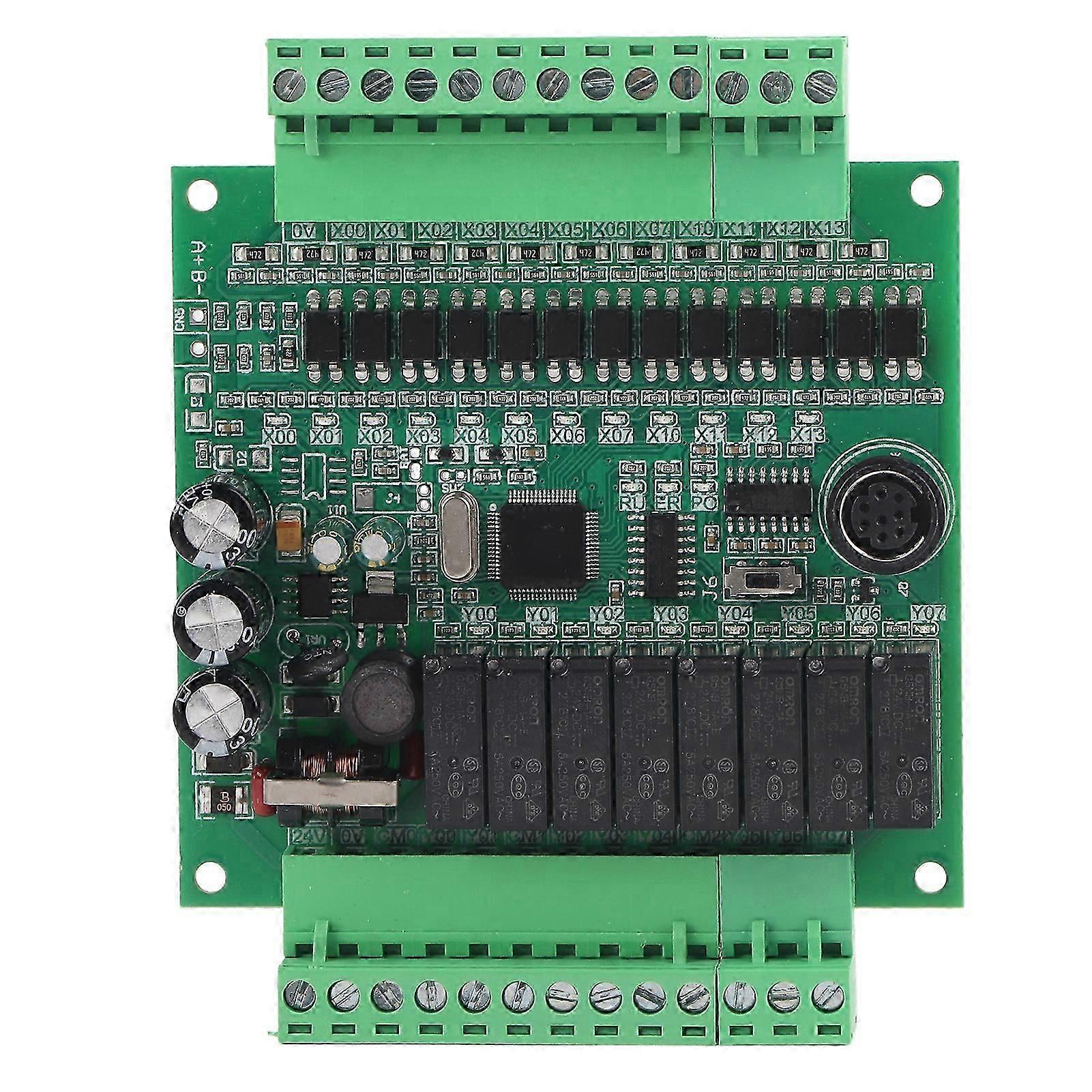 PLC Board Programmable Controller Industrial Control Module with DVP Cable 2N 1N 20MRBare Board No 485
