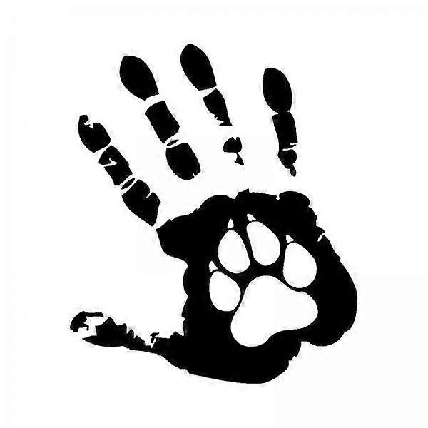 Decorative Hand And Paw Print Sticker Set for Flooring