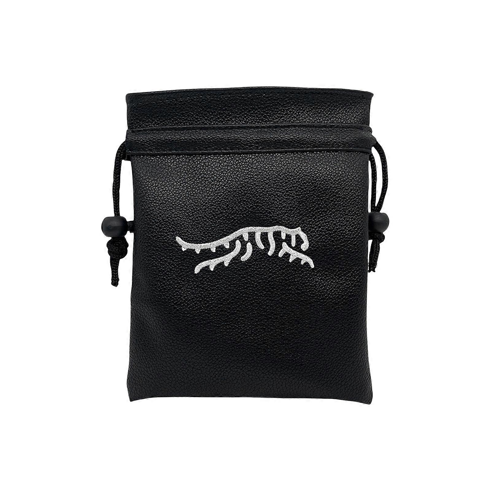 Compacts Black Golf Practice Pouches with Adjustable Cord Closure Flexible for Practice Accessories Storage