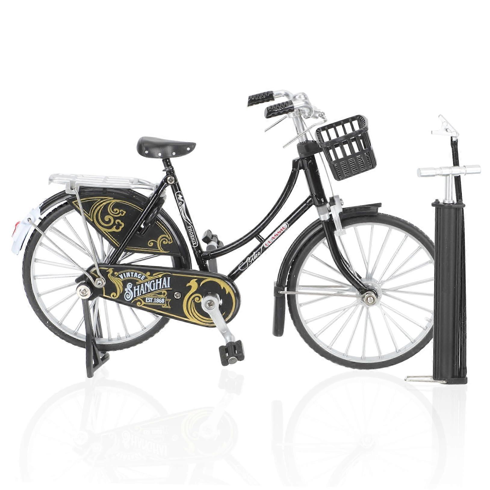 Retro Bicycle Model Minimalist Sculpture Ornament Tabletop Decor Craft