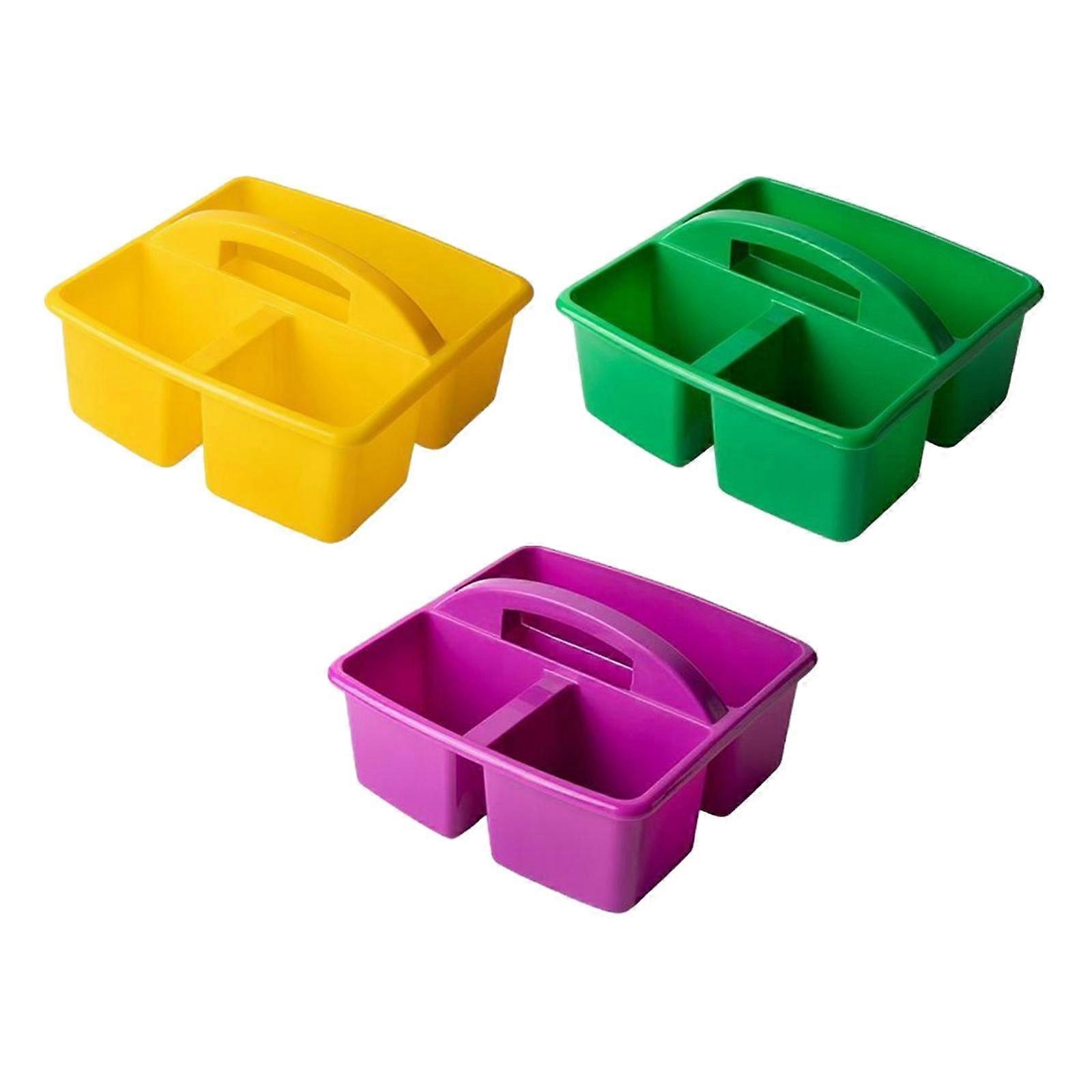 3Pieces Craft Storage Organizer Stackable Basket Classification Holder Divider
