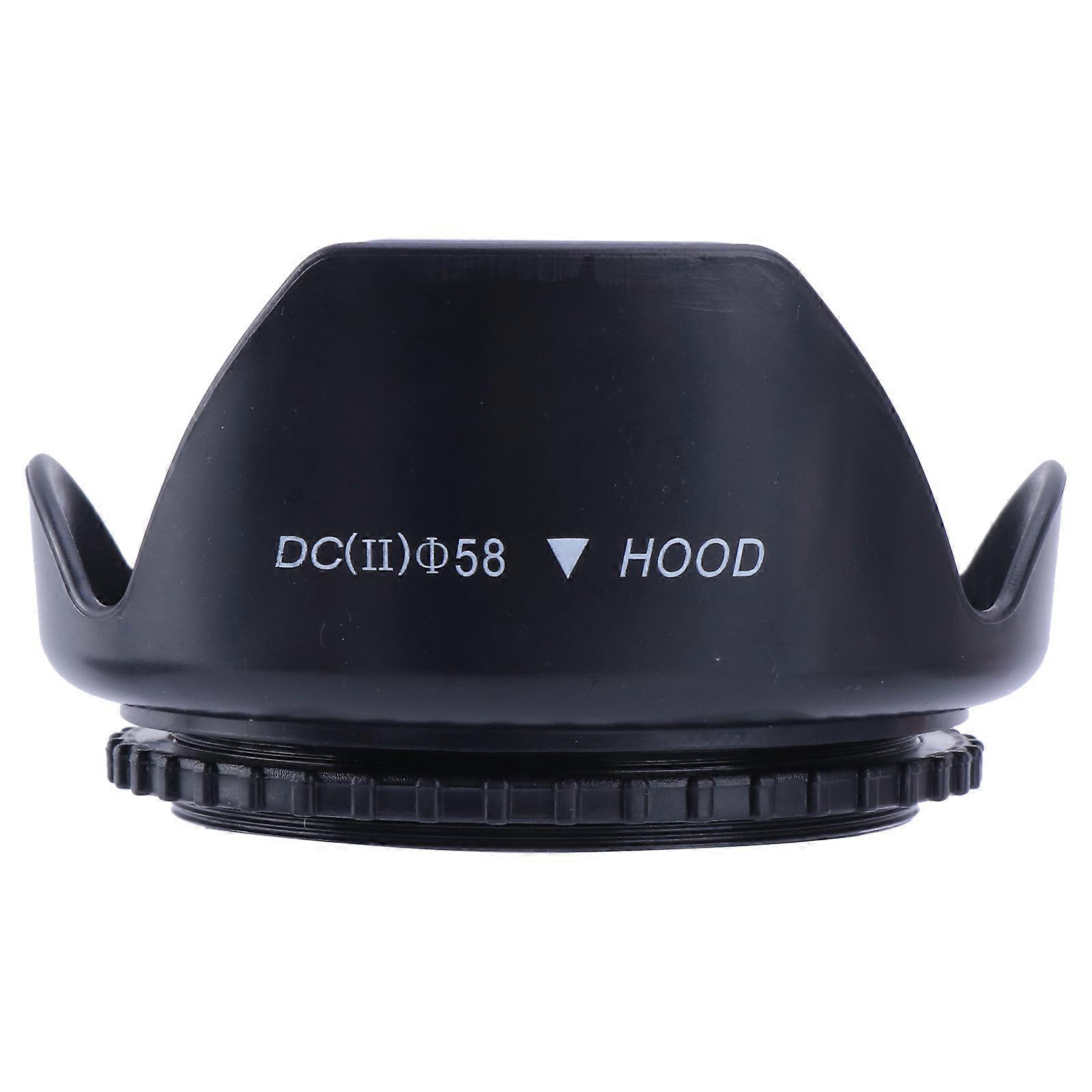 58mm κουκούλα φακών μορφής λουλουδιών για 1100D 650D 550D 600D 500D 450D 18-55mm