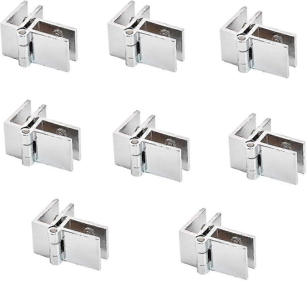 مجموعة من 8 مفصلات أبواب زجاجية ، مشبك مستطيل قابل للتعديل 5 مم -8 مم مشبك واحد ، باب زجاجي 90 درجة إلى لوحة زجاجية - Q36