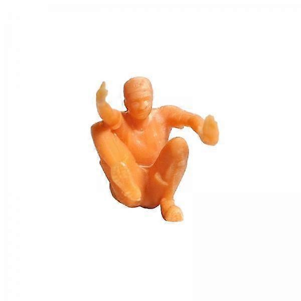 Set of 4 Rock Climbing Figures for Miniature Scenes and Layouts