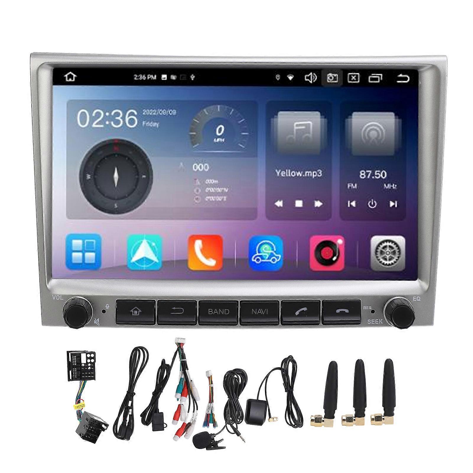 Autoradio 8 pouces avec navigation GPS et lecteur multimédia 8 cœurs pour système Android 12 CarPlay pour Boxter 911 997 987 987C