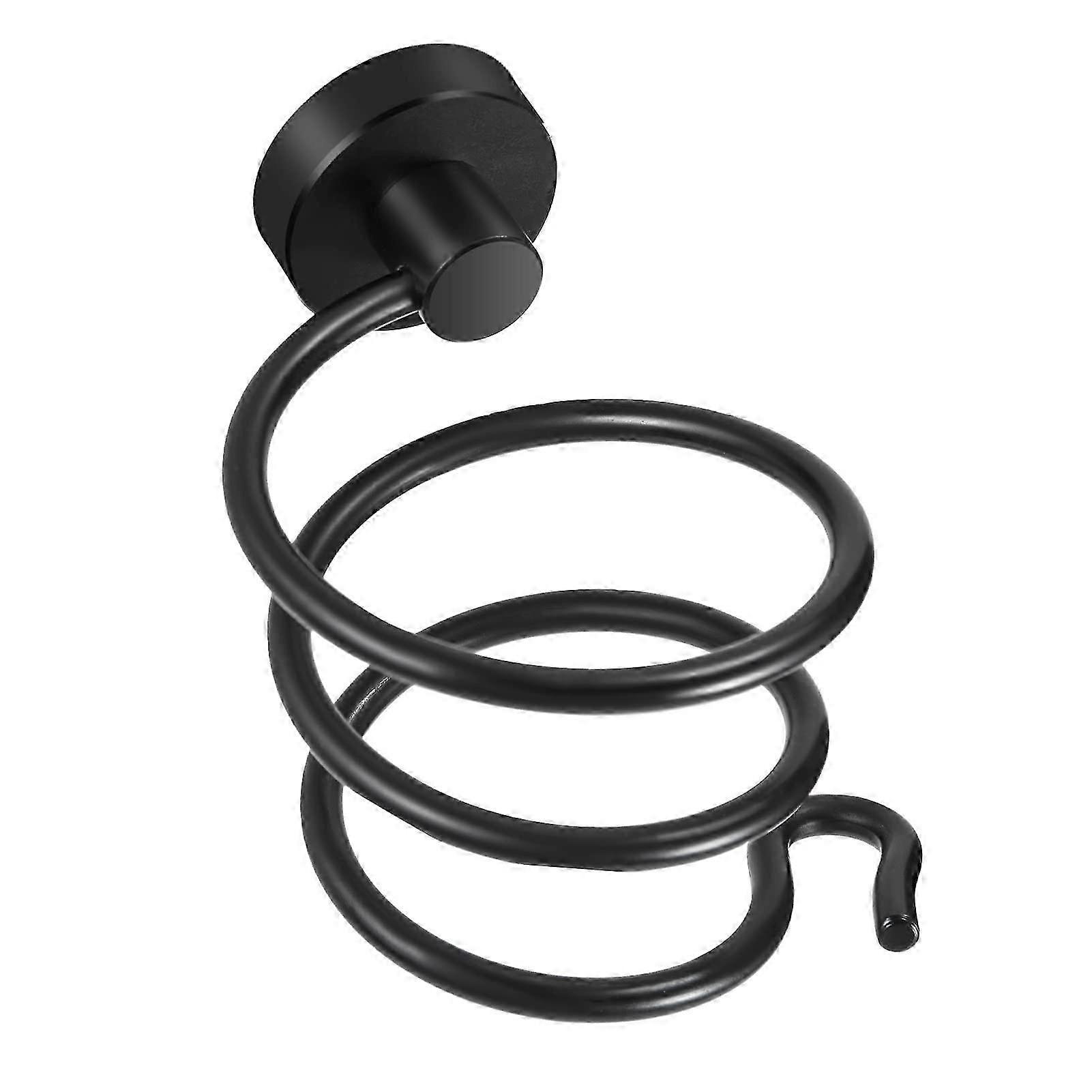 壁に取り付けられたヘアドライヤーラック、モダンなバスルームのためのスパイラルアルミニウムデザイン