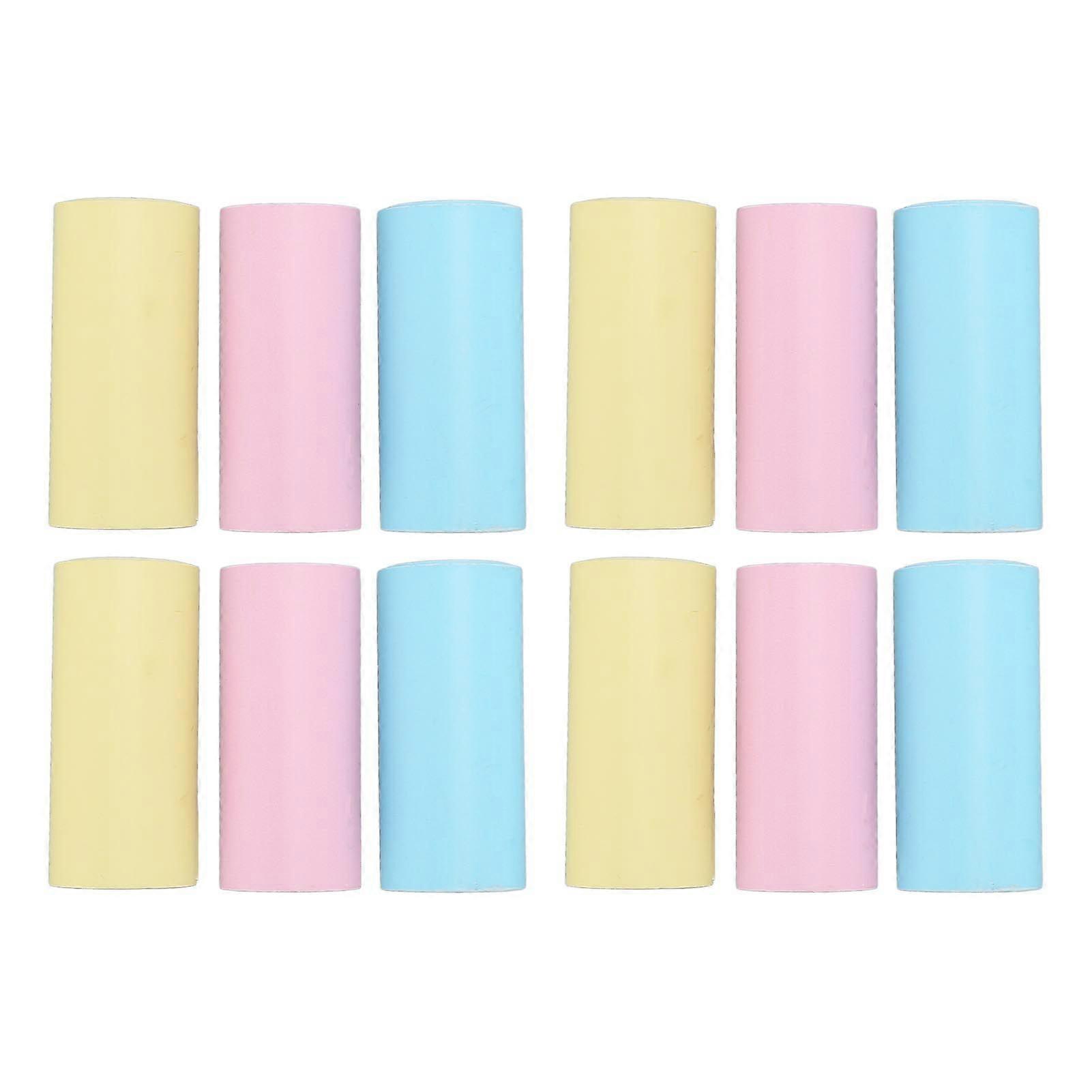 2025 Latest Model 12 Rolls Colorful Mini Printing Paper Versatile DIY Mini