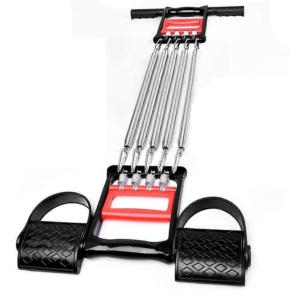 BrustExpanderFederMuskelPuller 5 ResistanceSteelSpring Adjustable PullRod MultifunctionalFitnessEquipment 3 in 1