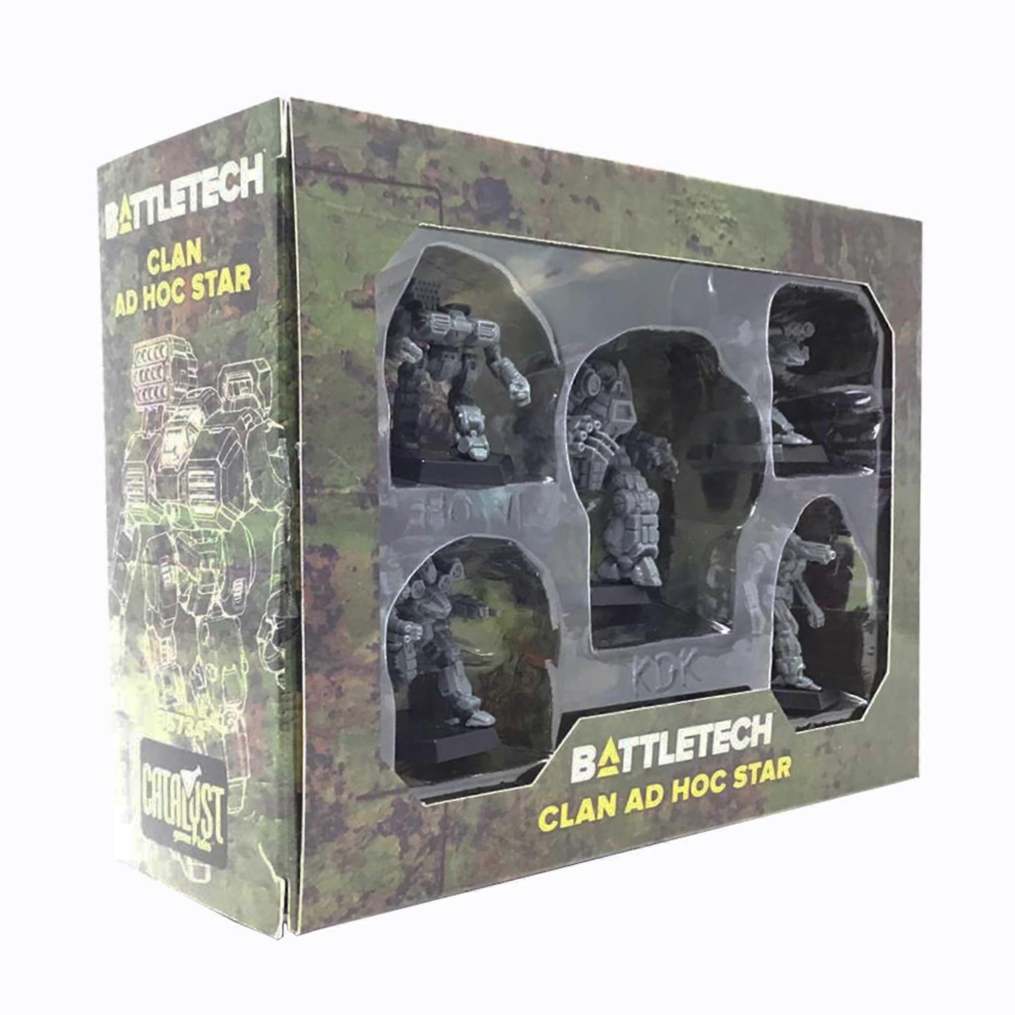 Catalyst Game Labs Battletech Mini Force Pack: Clan Ad Hoc Star, Grey