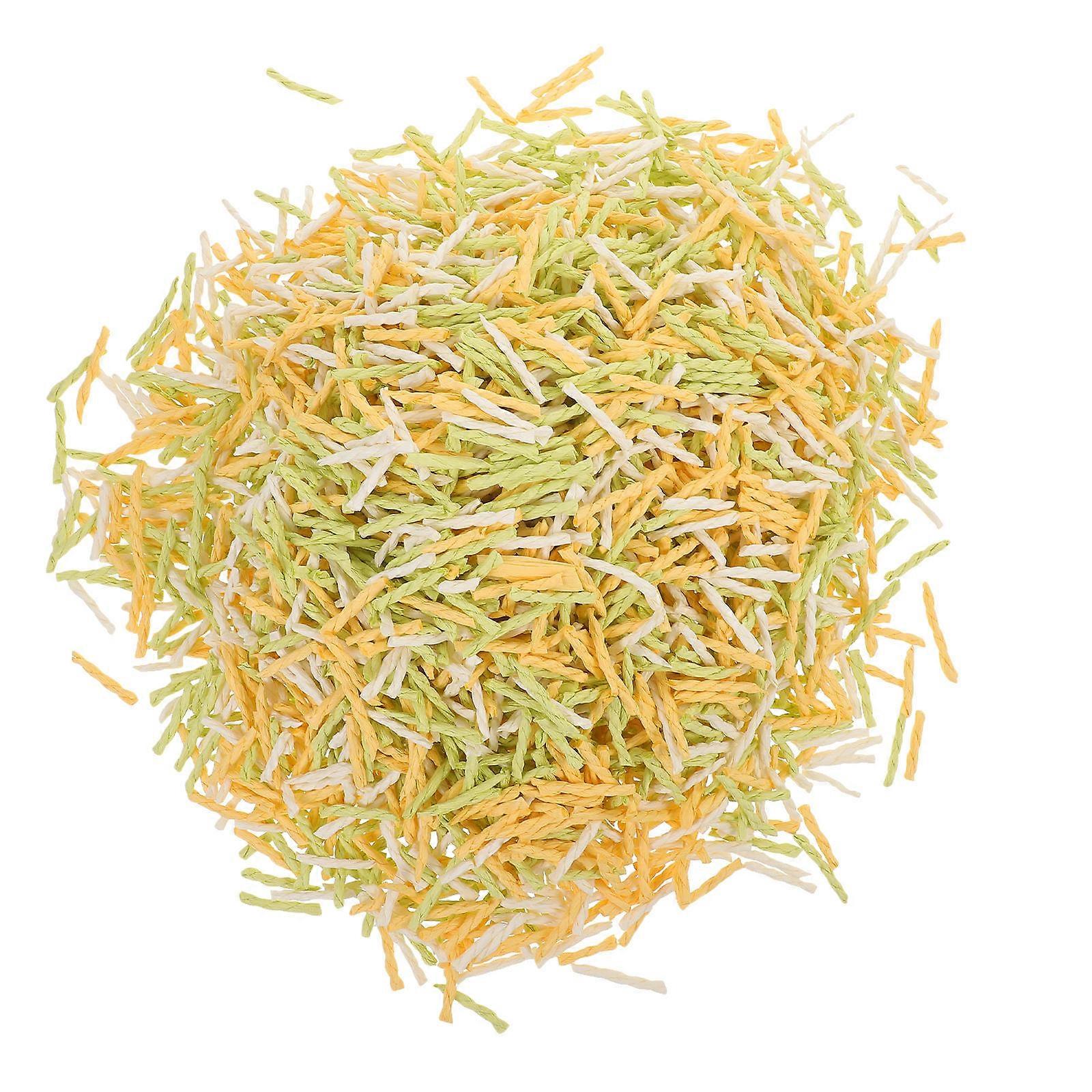 Pet Shavings Hamster Bedding Warmth Nesting Material Light Green 400g Bag Winter Warmth Cage Decoration