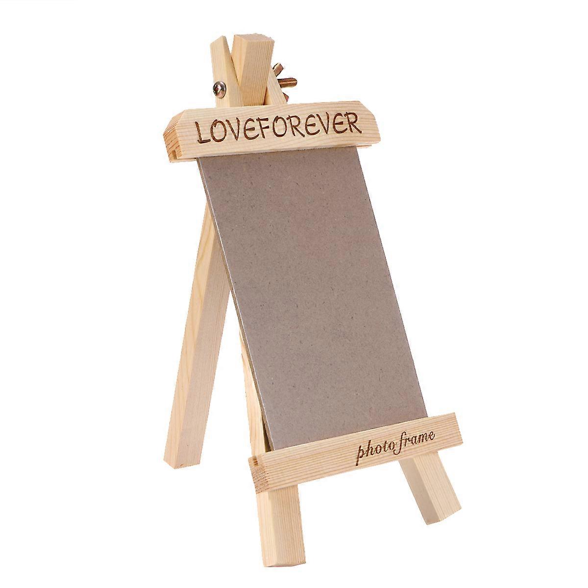 Picture Frames Wood Creative Wooden Single Photo Frame Tabletop for Home Decor Vertical Rectangle 10x15cm Dustproof 1Pack