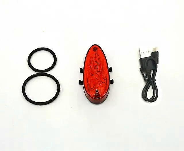 Bicycle Parts Bicycle light Bike Tail Light 5 LEDs 4 Modes USB Rechargeable Flashlight Cycling Front Lamp Lantern For Bicycle Back Rear Light