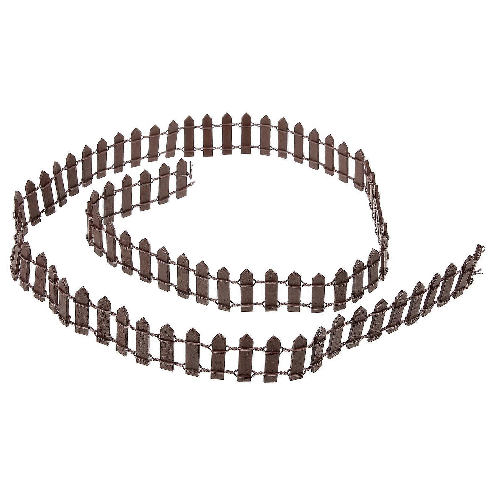 Mini Fence For Crafts Miniature Fence Model Plant Enthusiasts Sand Table Mini Scene Layout Decor 100x3cm 1Pack