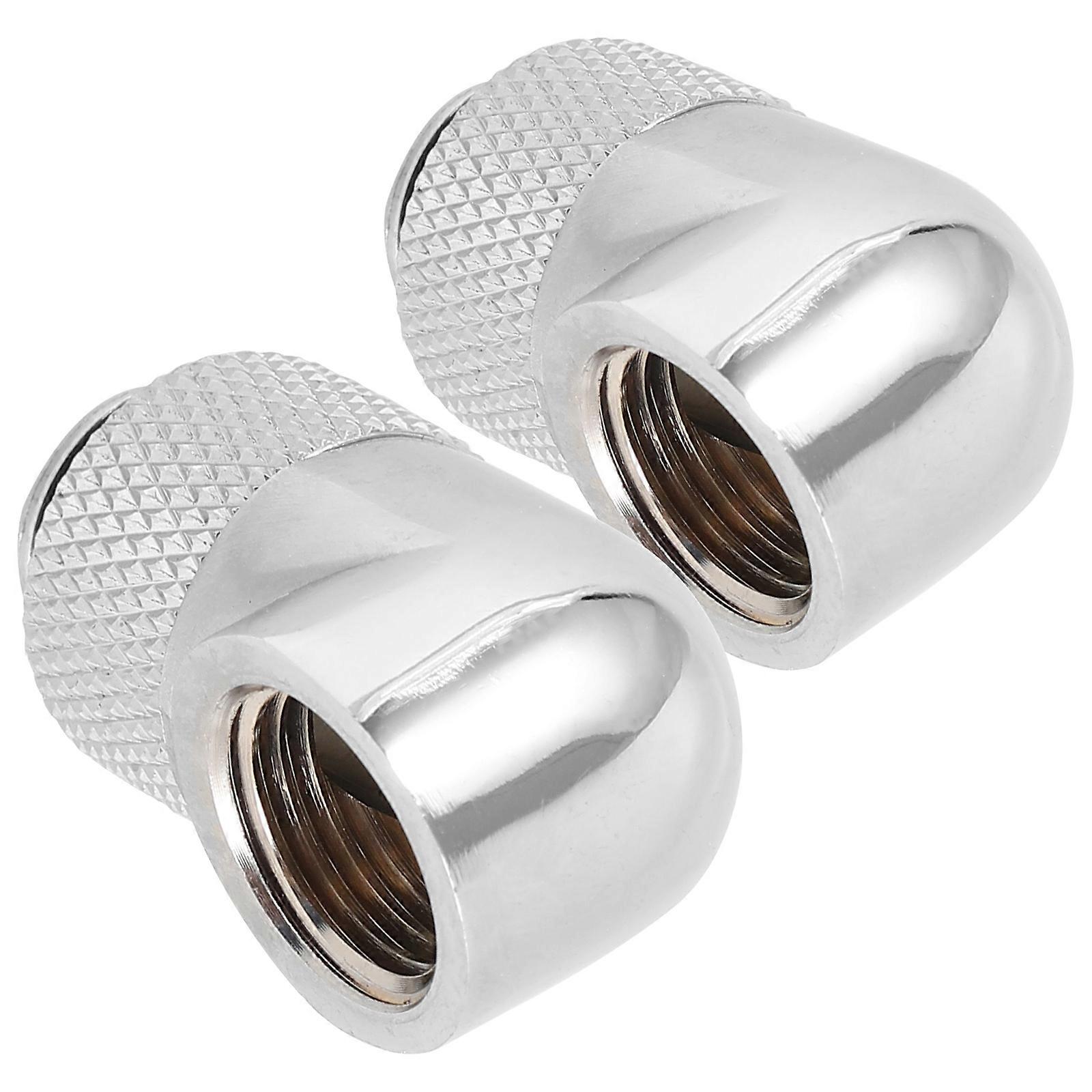 Water Cooling Fittings Computer Water Cooling System Connectors 90 Degree Elbow Easy Installation 2Pcs