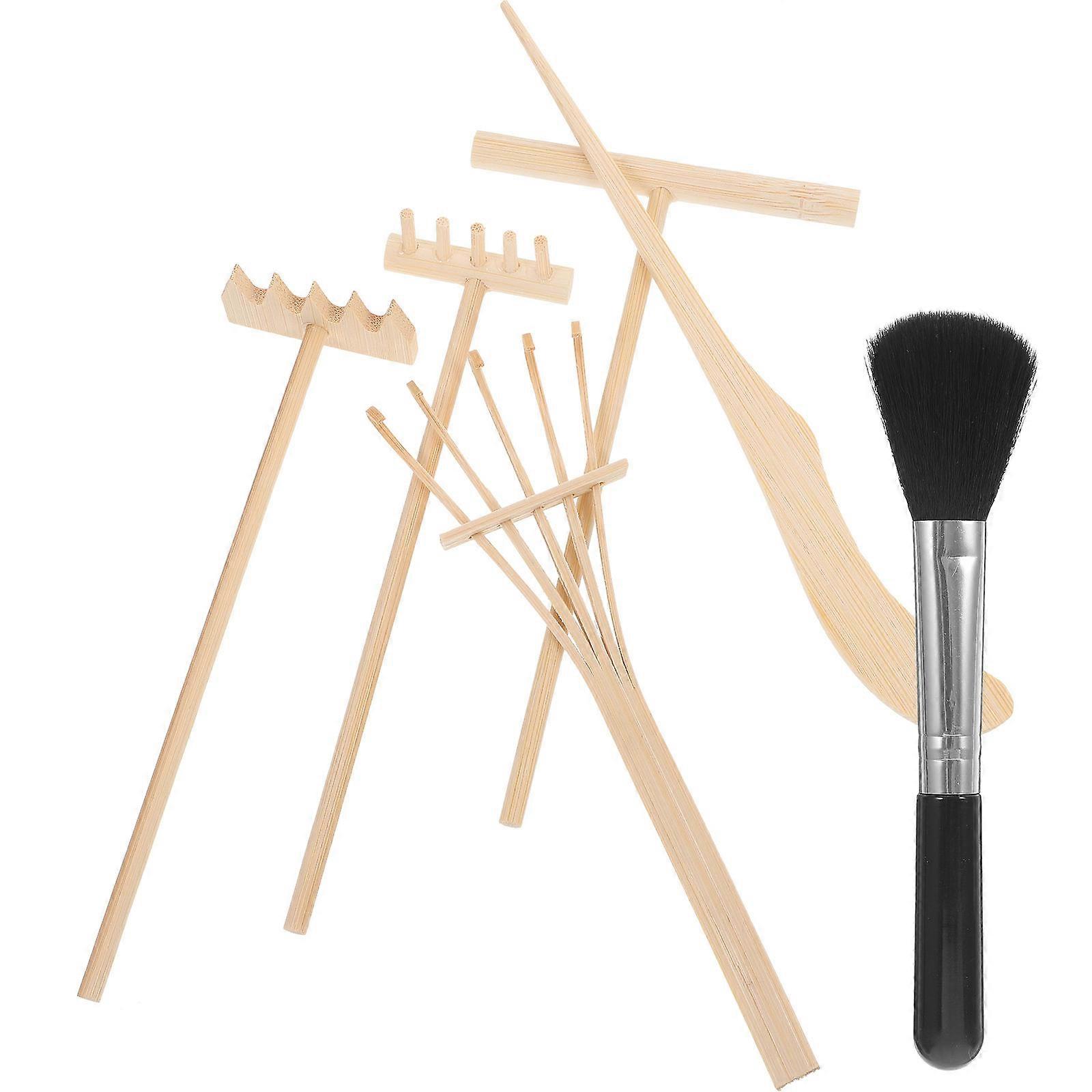 Sand Tray Miniatures Rake 1 Set For Zen Garden Tools Garden Enthusiasts Assorted Color Simple Style Decoration 6Pcs