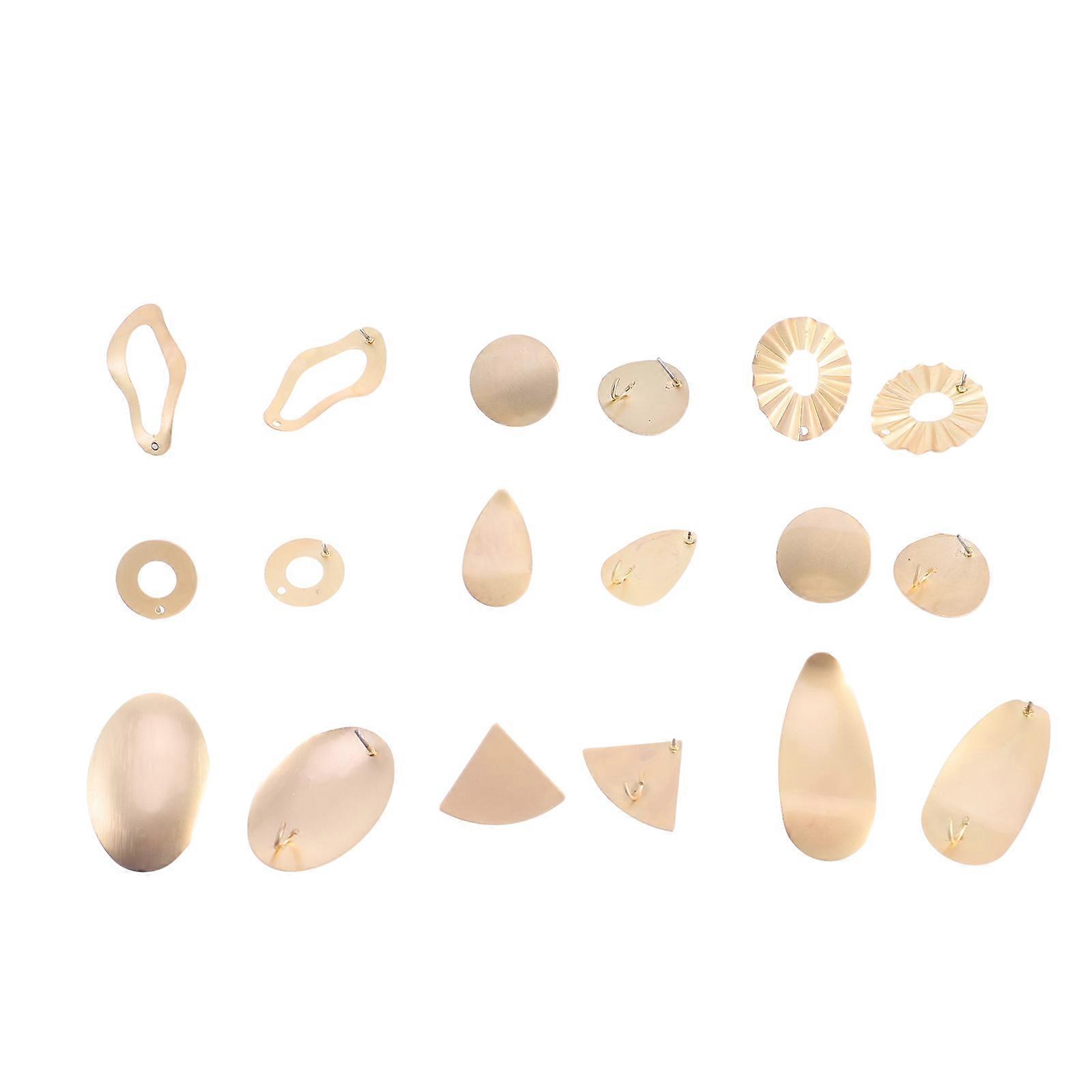Ear Stud DIY Earring Accessories for Decor 9Pairs Irregular Alloy Posts