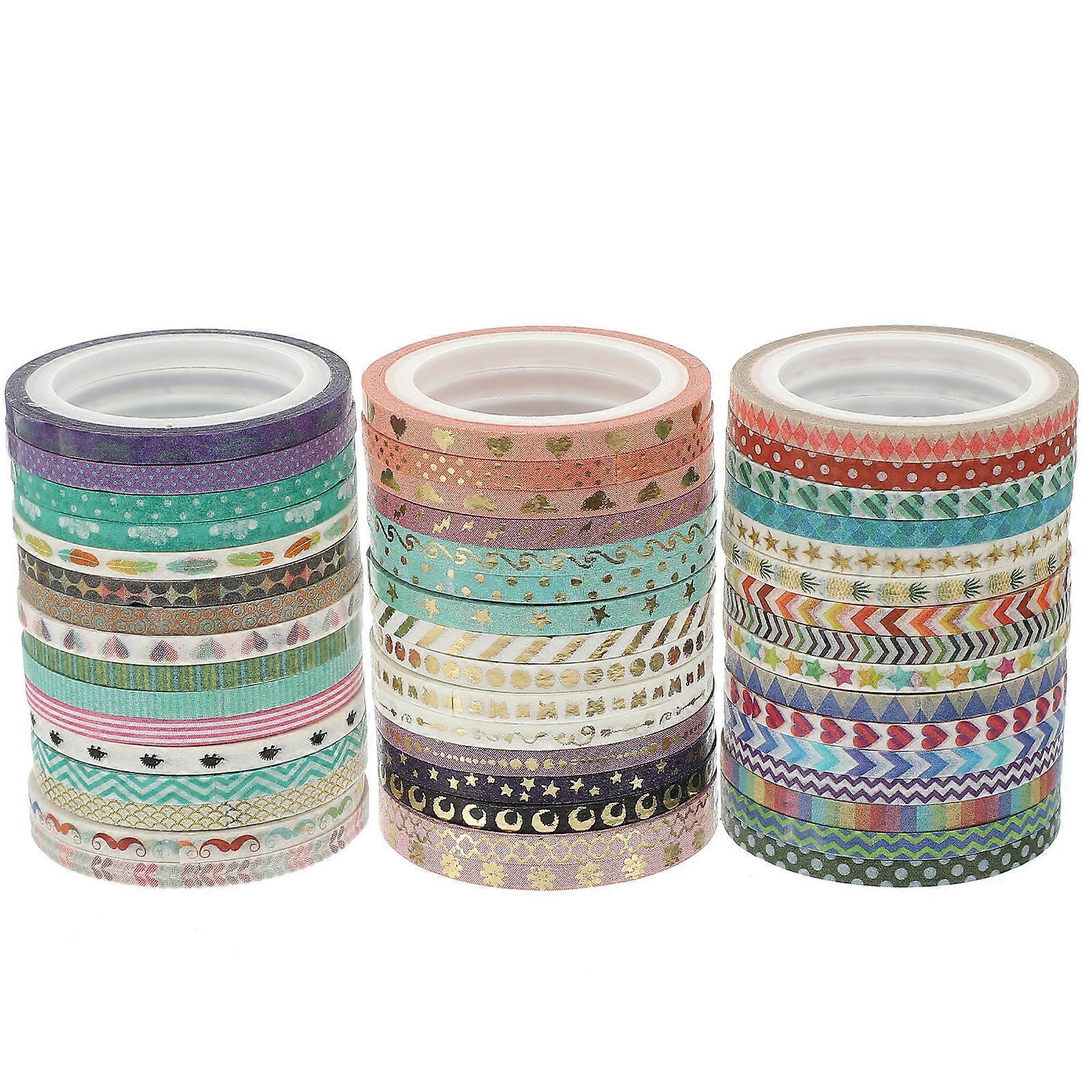 Washi Tape Aesthetic Journaling Washi Tape Assorted Color 4m Per Roll Scrapbook Decorative Tapes 48 Rolls