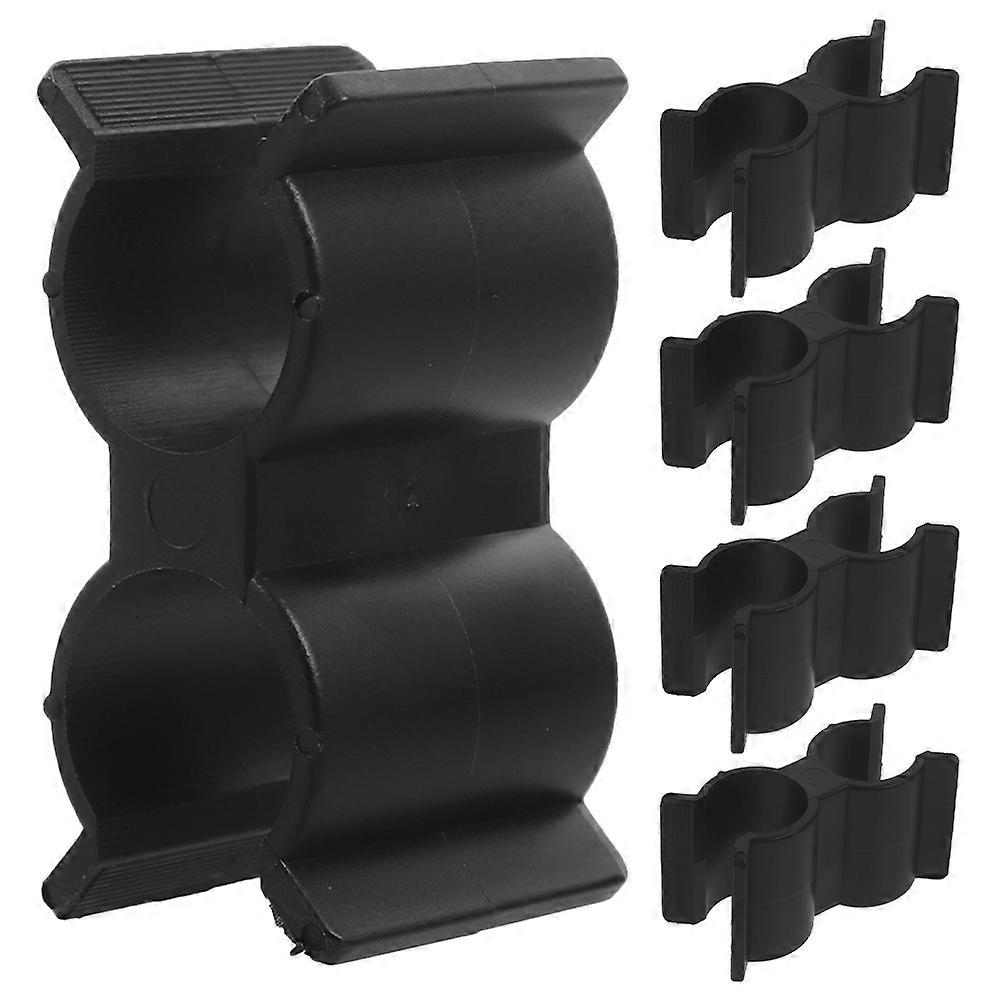 5pcs Double Pipe Clamps for Durable Plastic Yacht Connectors – Easy Installation, Reliable Fastening for RVs, Boats, and Tubes