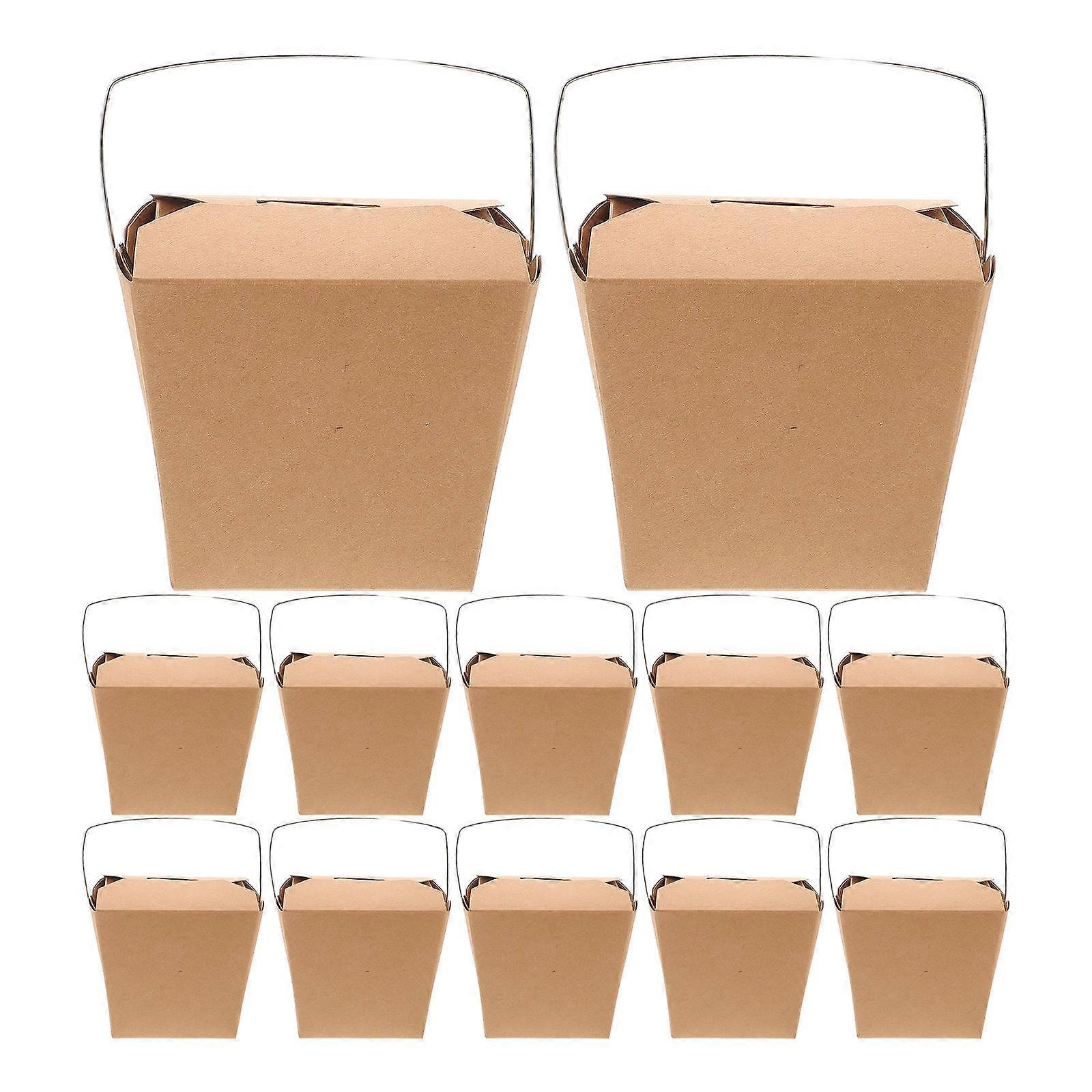Chinese Take Out Food Boxes Rectangular Containers For Family Gatherings Food Preservation 50Pcs